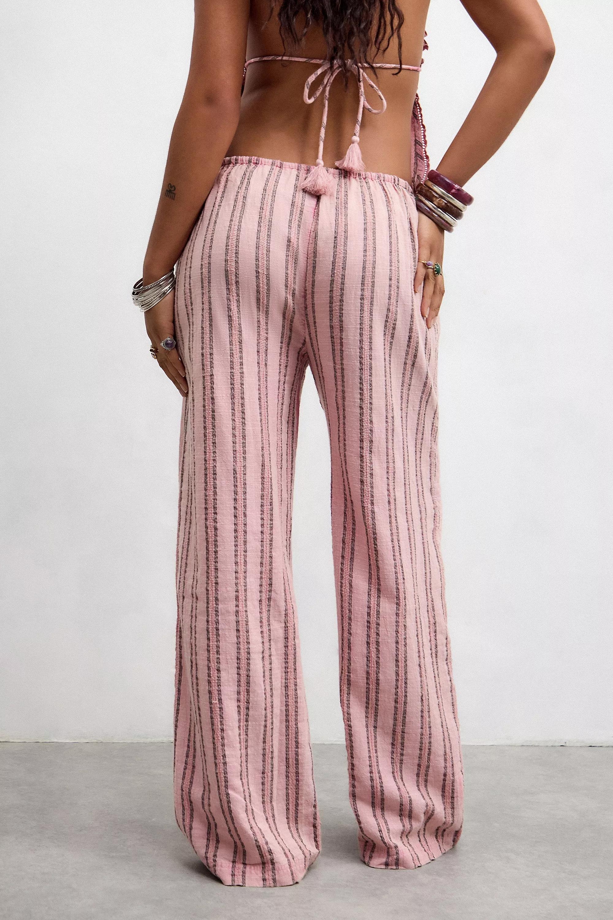 Pink Out From Under Pink Striped Trousers, PINK, large image number 4