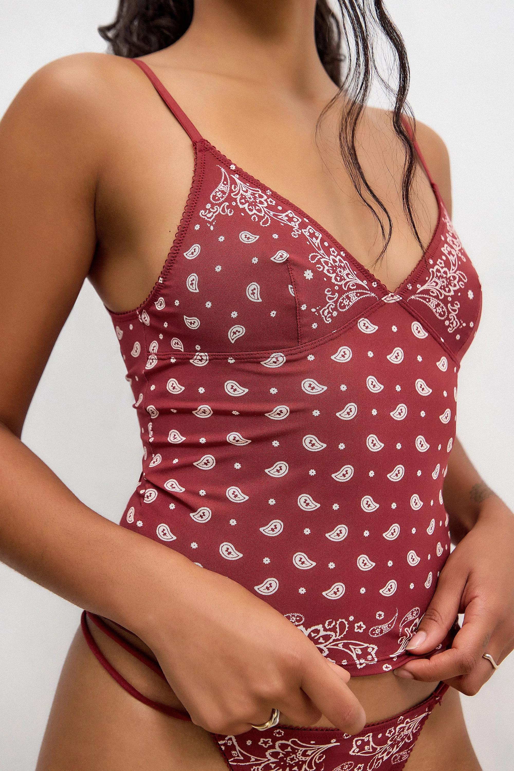 Red Out From Under Je T'Aime Bandana Cami, , large image number 2