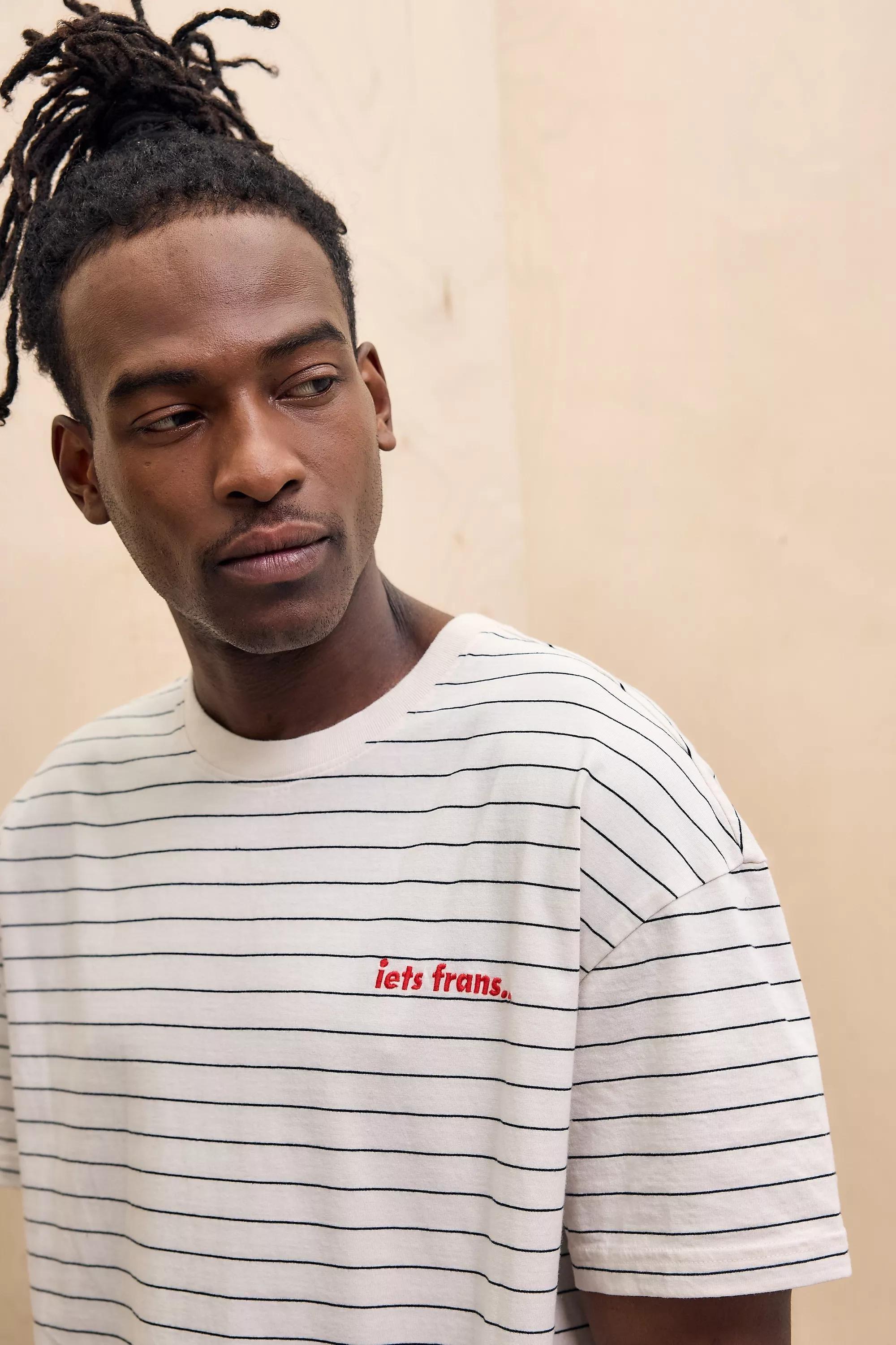 Cream Iets Frans... Striped T-Shirt, , large image number 2