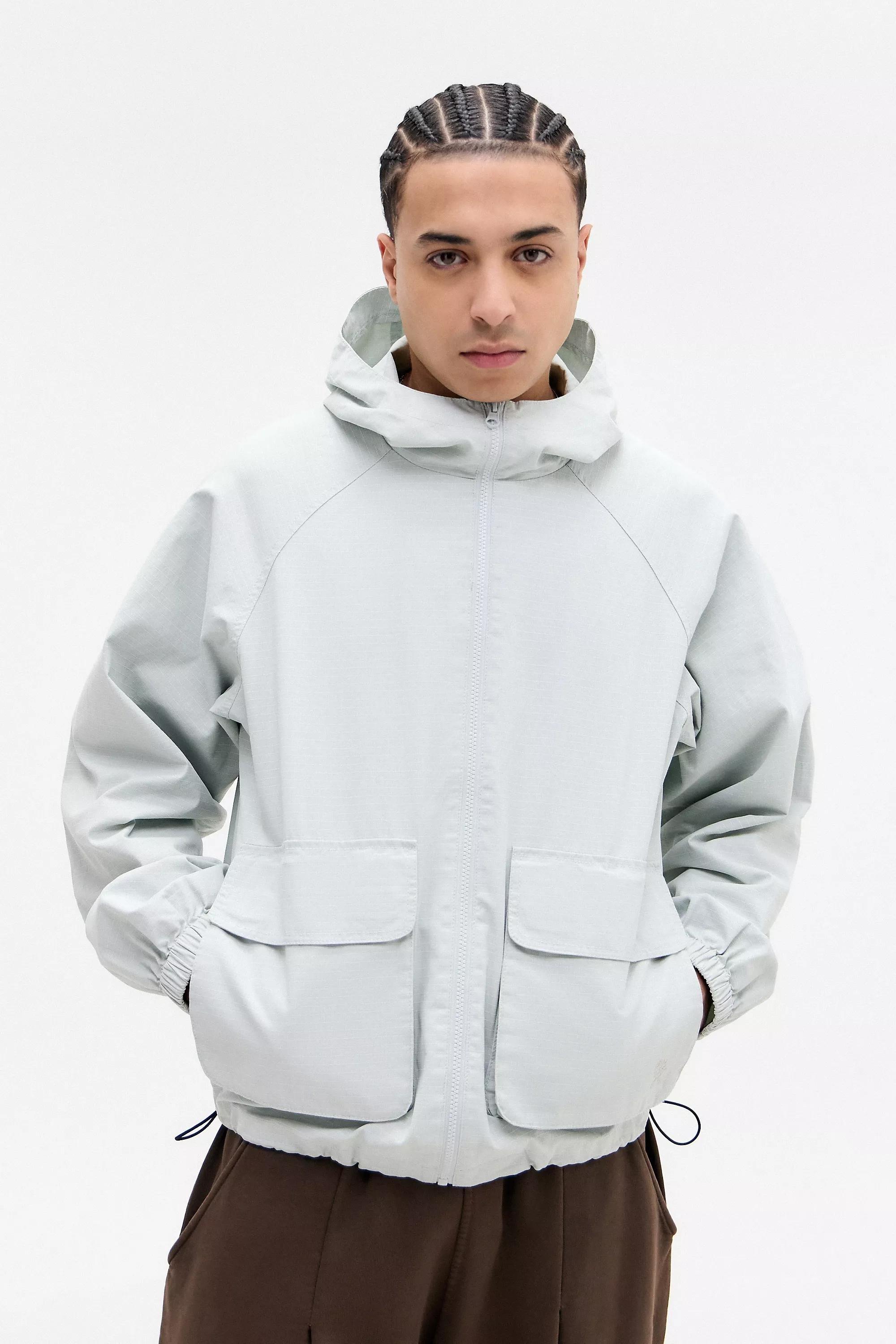 Grey Ayker Ripstop Anorak, , large image number 0