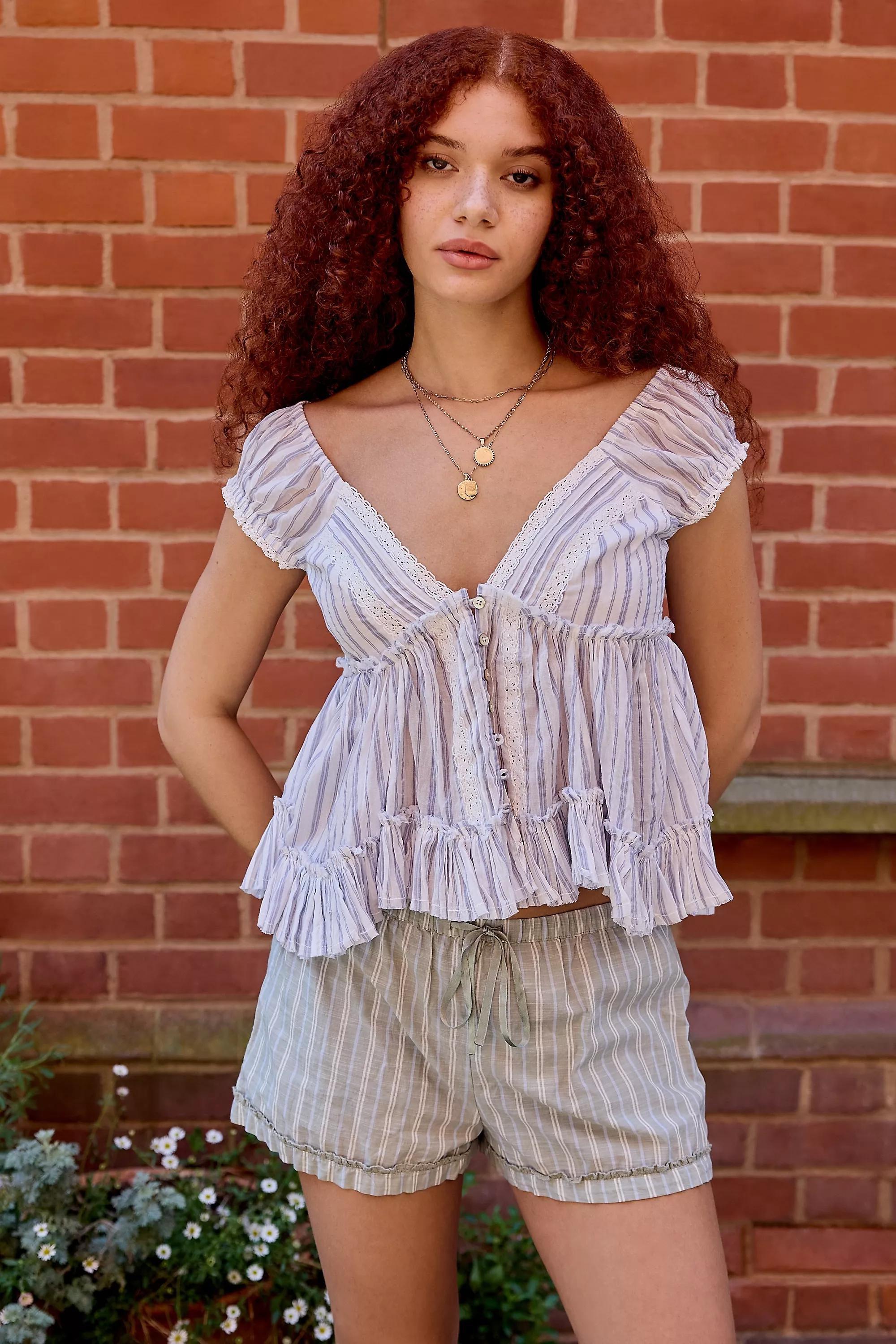 White Kimchi Blue Belle Blouse, BL MOTIF, large image number 0