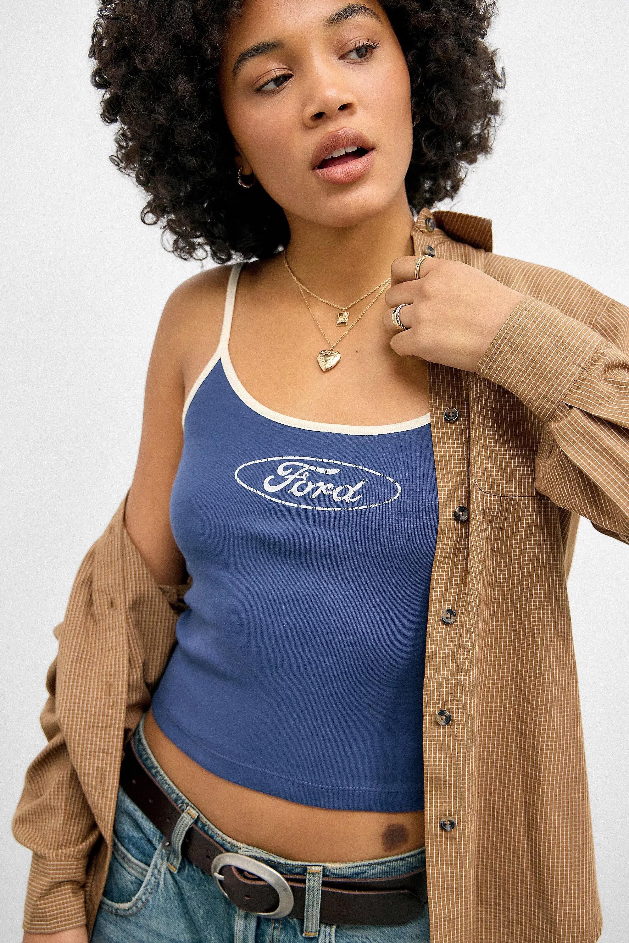 Navy Ford Cami, , medium