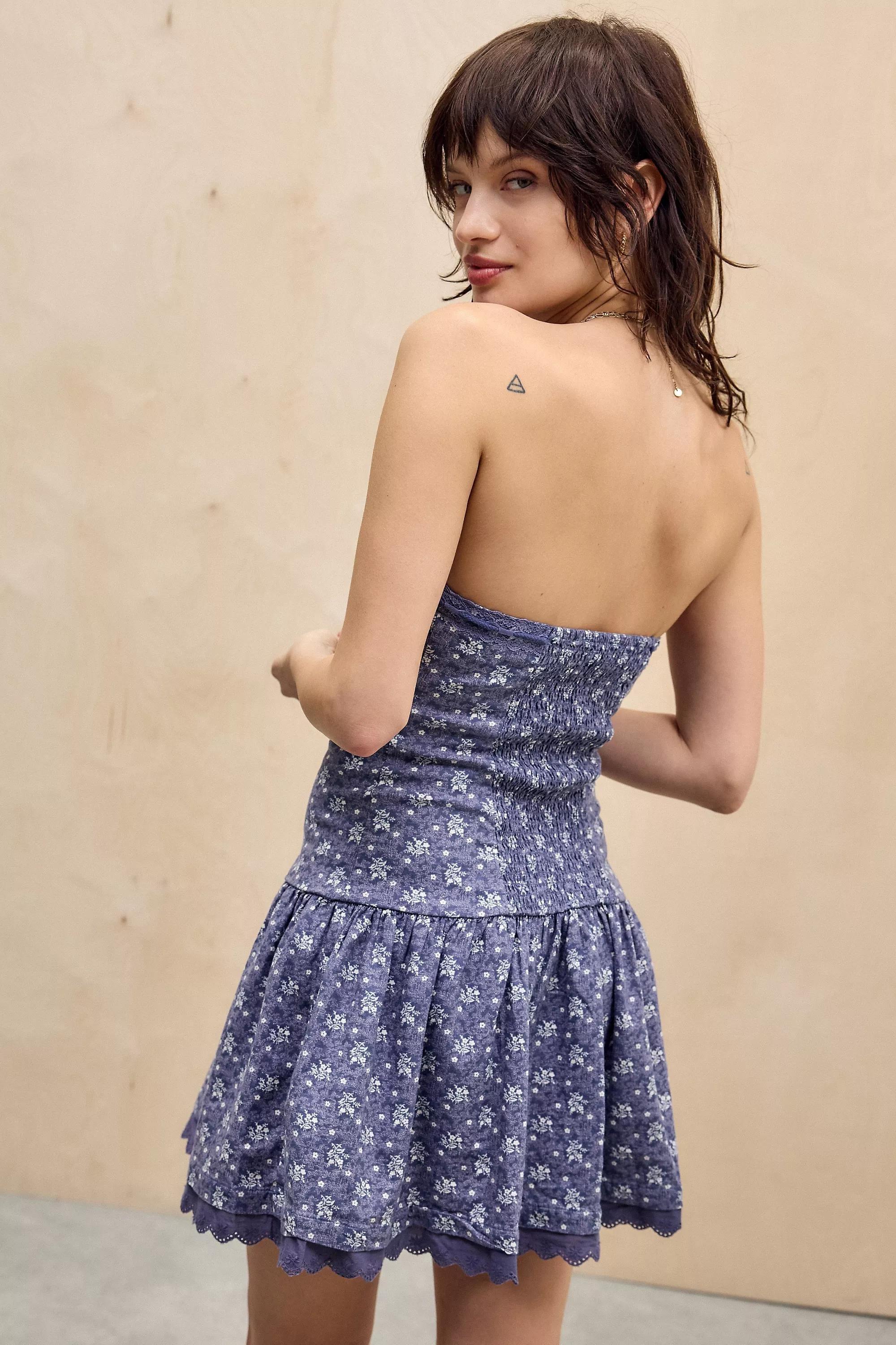 Blue Kimchi Blue Strapless Mini Dress, , large image number 3