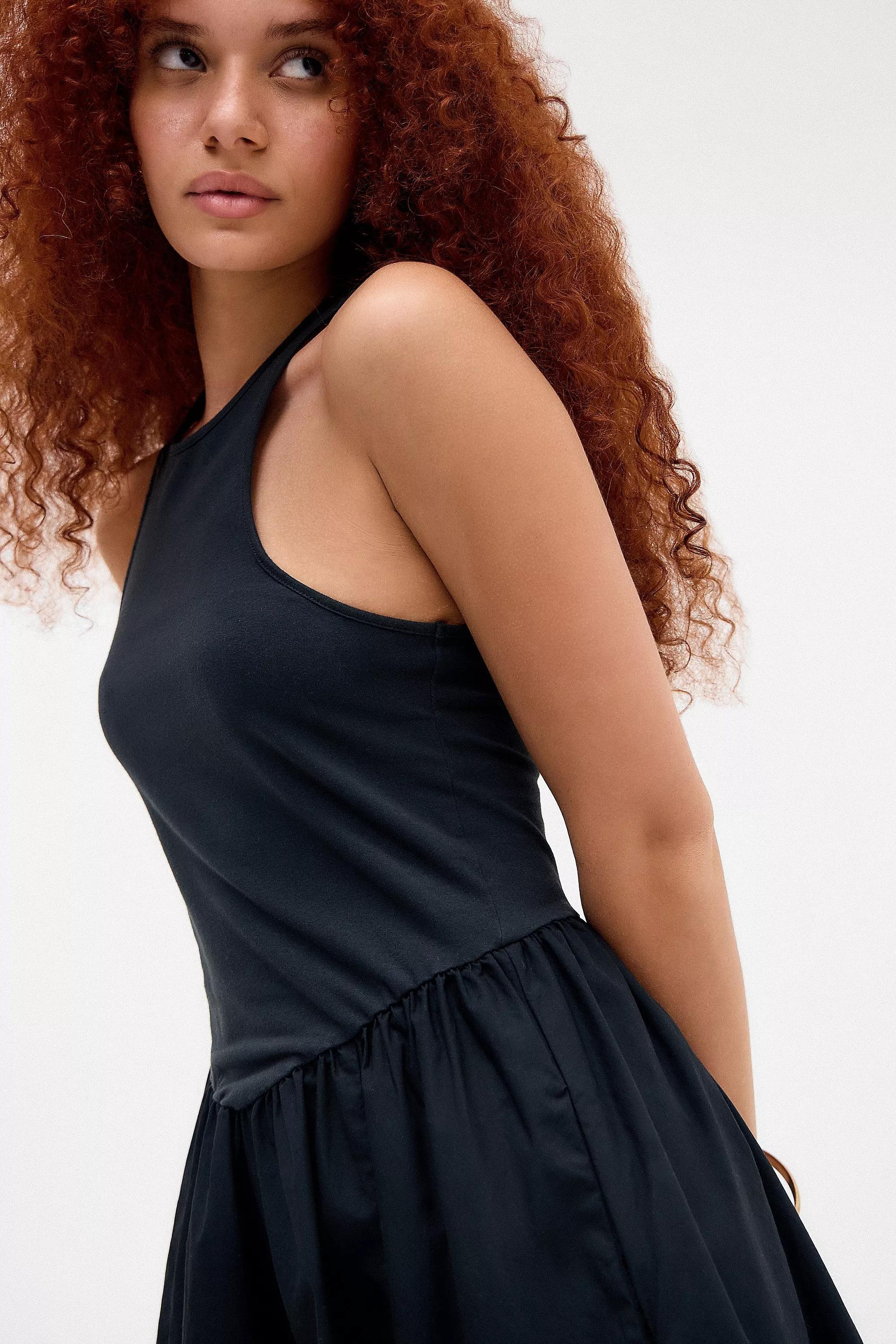 Black Bdg Bianca Midi Dress, , large image number 1