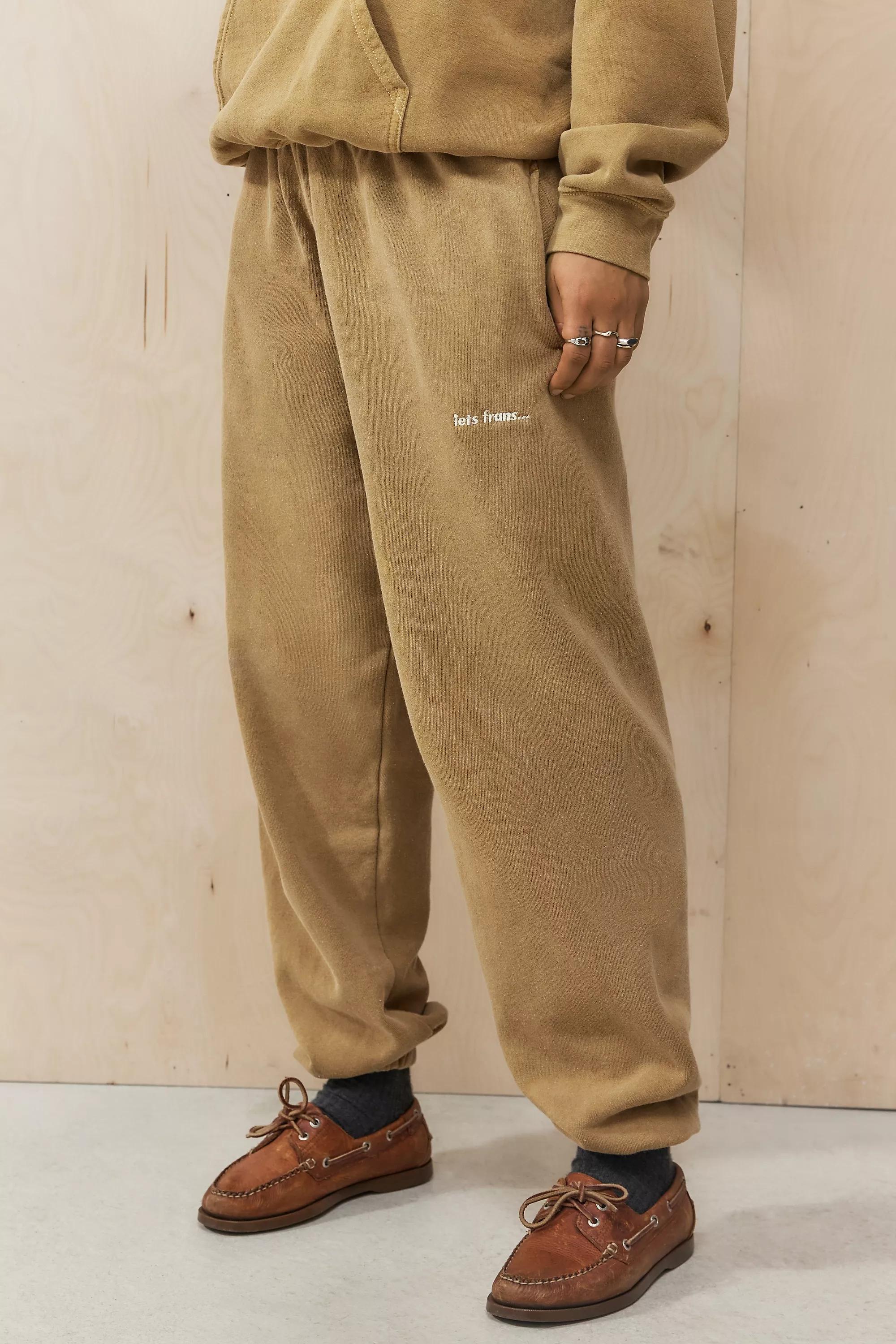 Brown Iets Frans... Toffee Cuffed Joggers, , large image number 0
