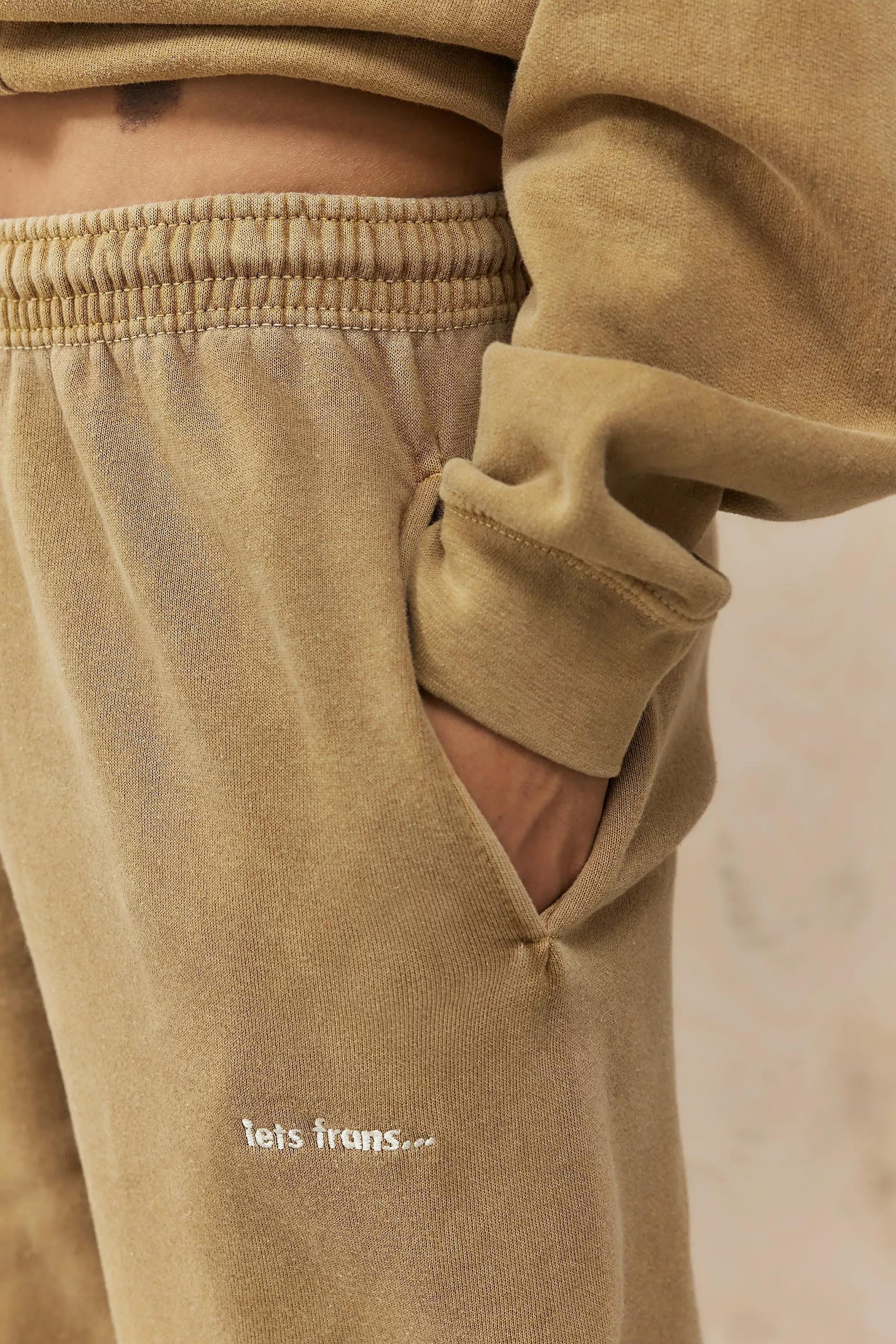 Brown Iets Frans... Toffee Cuffed Joggers, , large image number 2