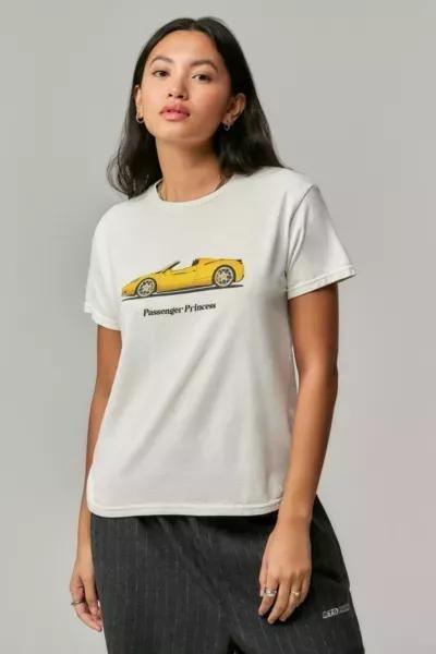 White Uo Passenger Princess T-Shirt, , large image number 1