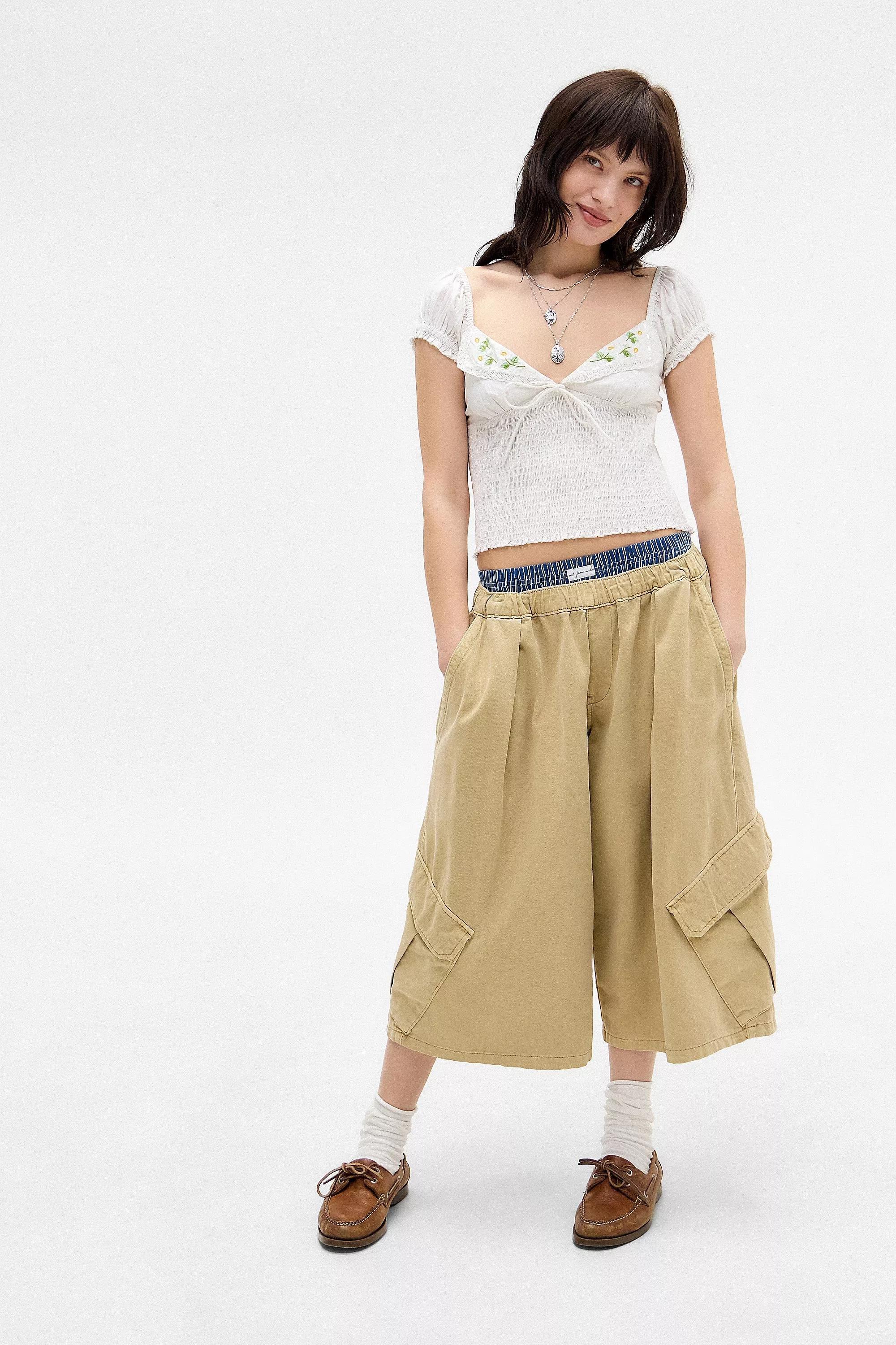 White Kimchi Blue Embroidered Blouse, , large image number 1