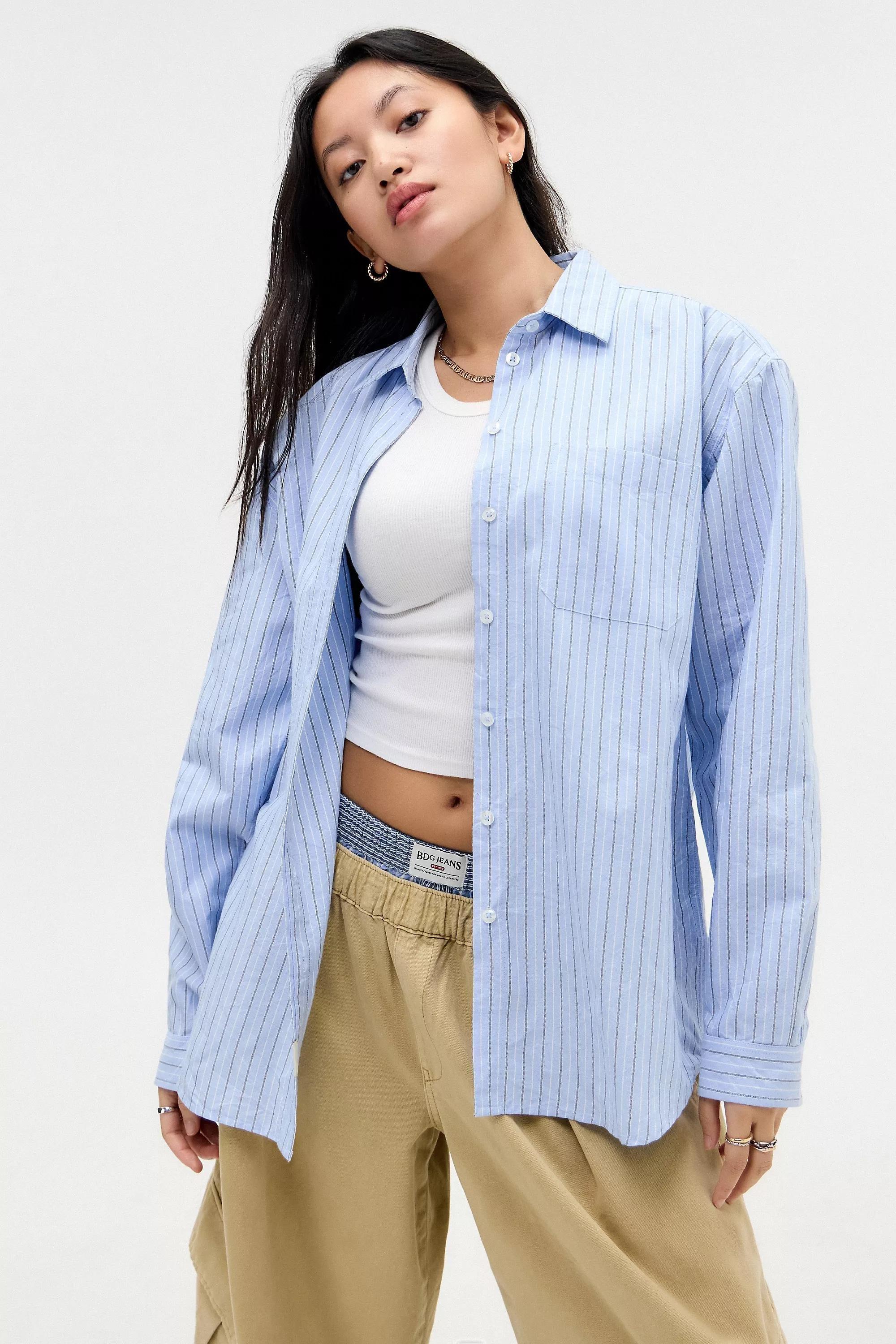 Blue Bdg Beck Stripe Shirt, , large image number 0