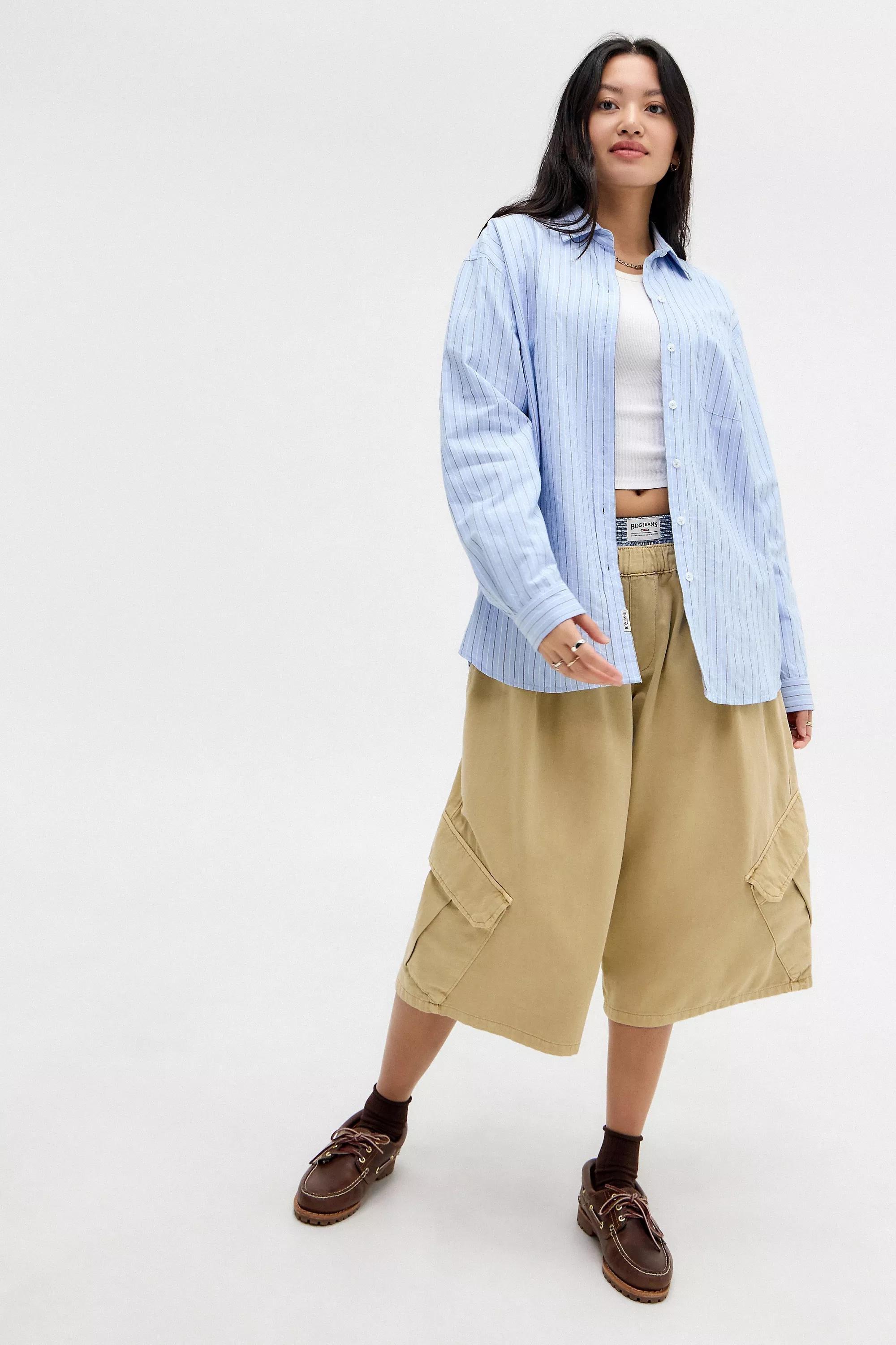 Blue Bdg Beck Stripe Shirt, , large image number 1