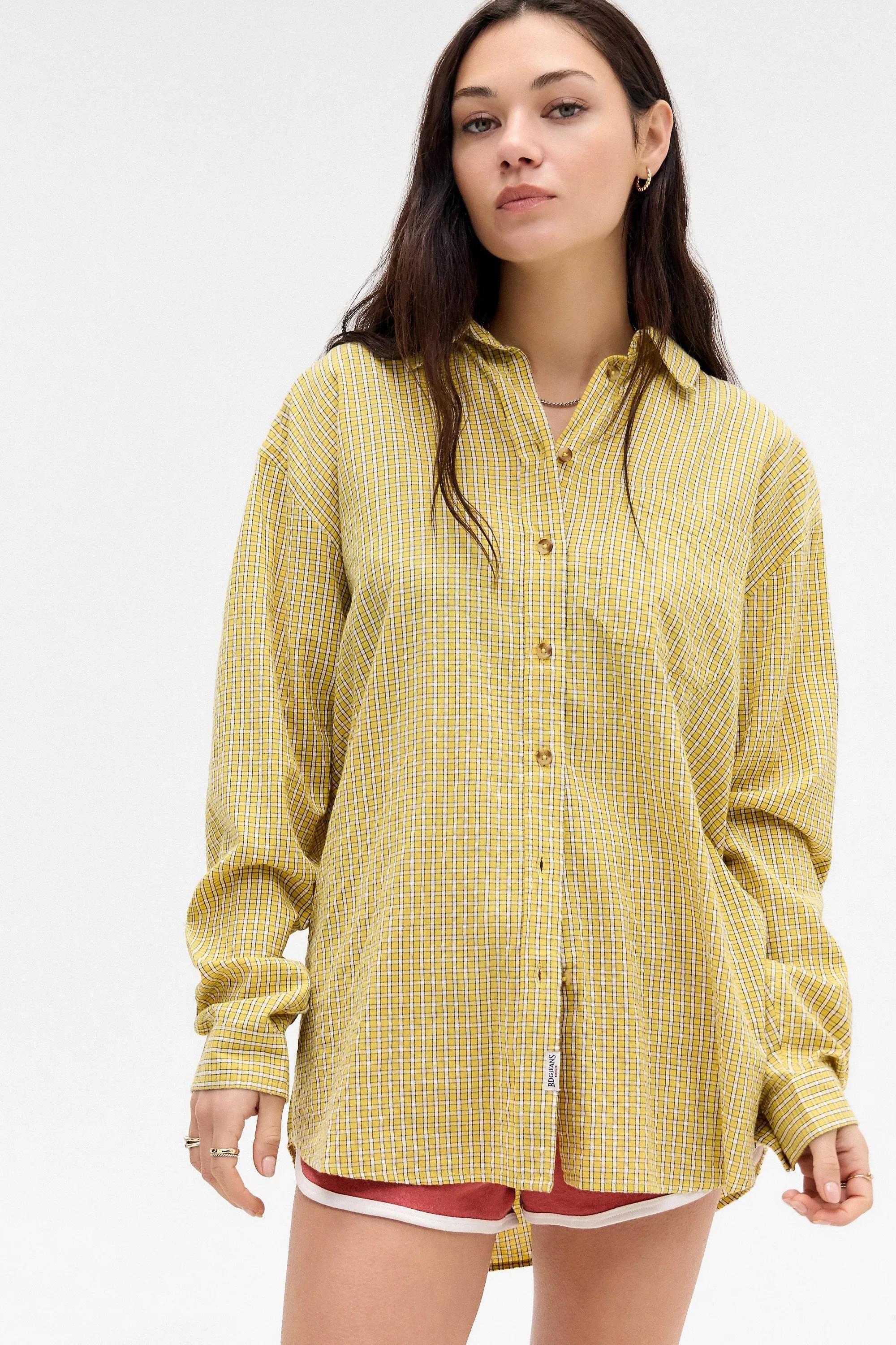Yellow Bdg Beck Check Shirt, , large image number 1