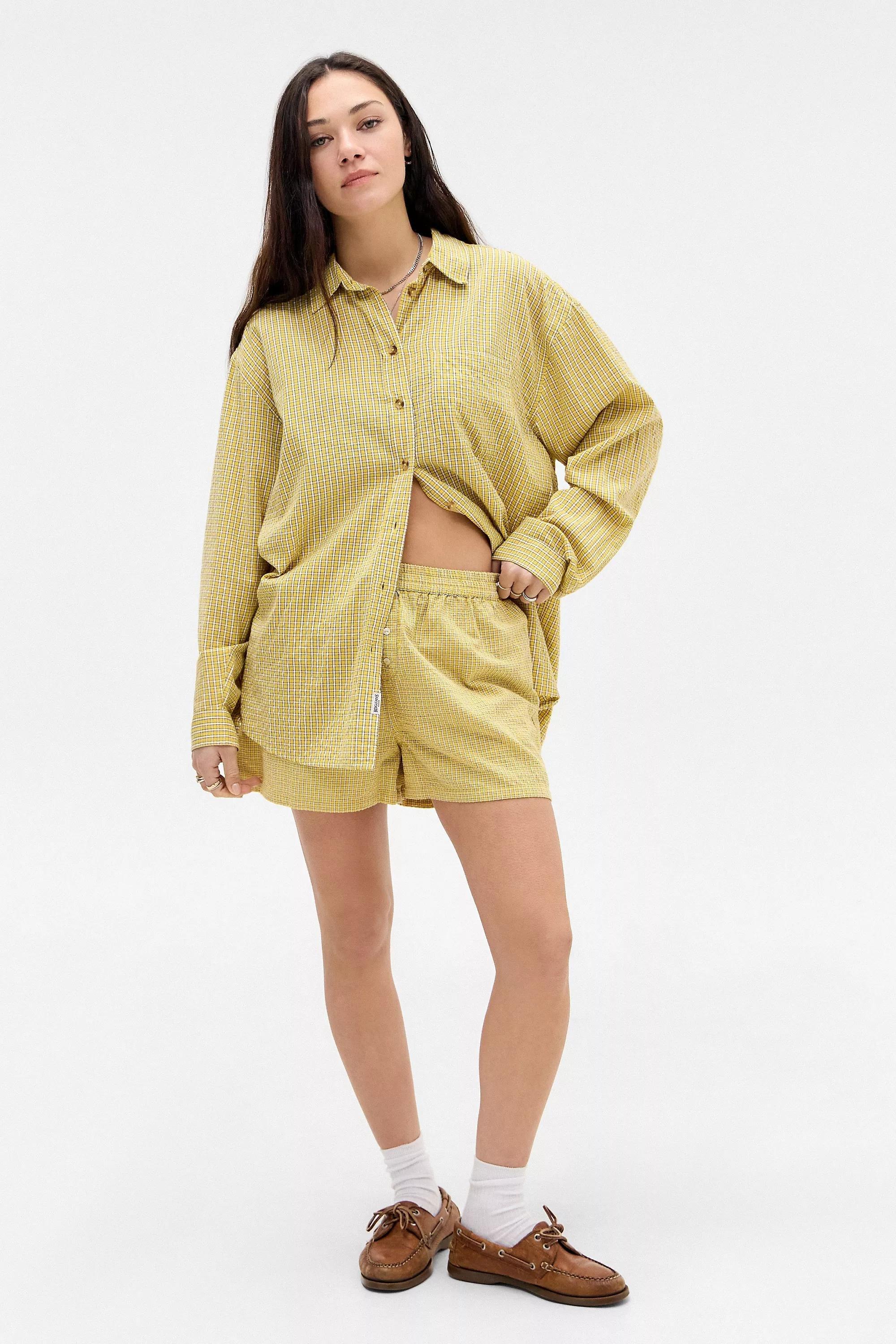 Yellow Bdg Beck Check Shirt, , large image number 5