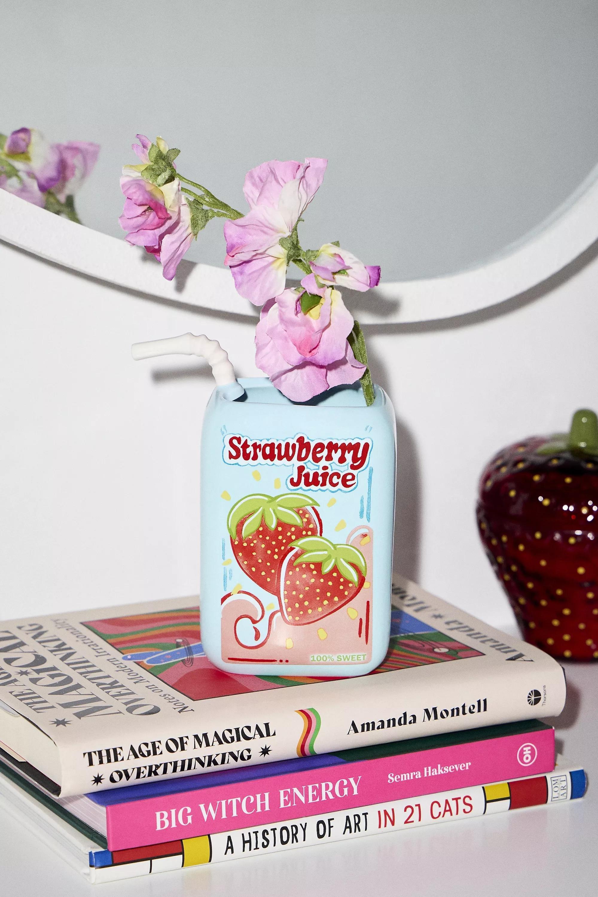 Blue Strawberry Juice Vase, , medium
