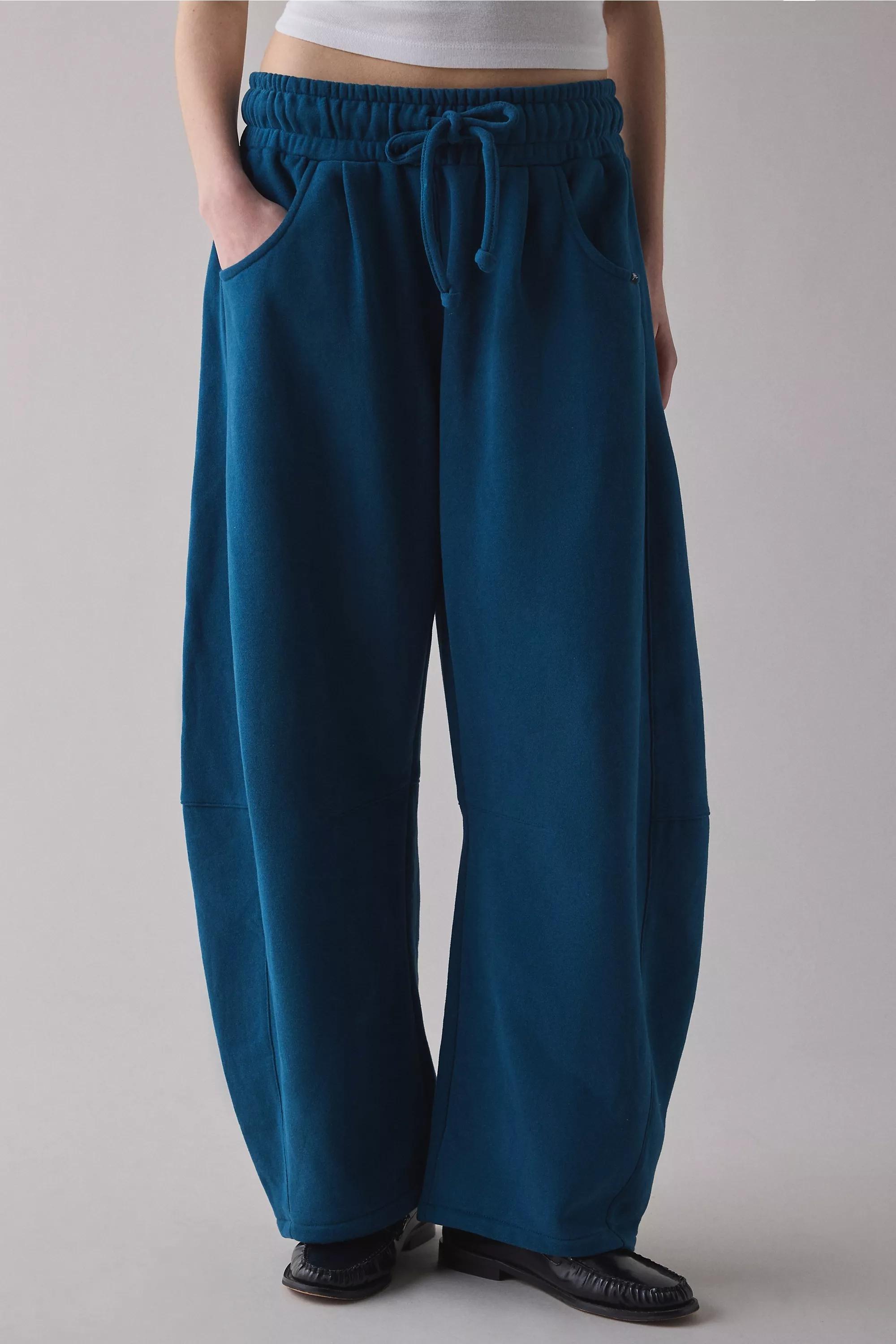 Blue Out From Under Essential Barrel Leg Joggers, , large image number 1