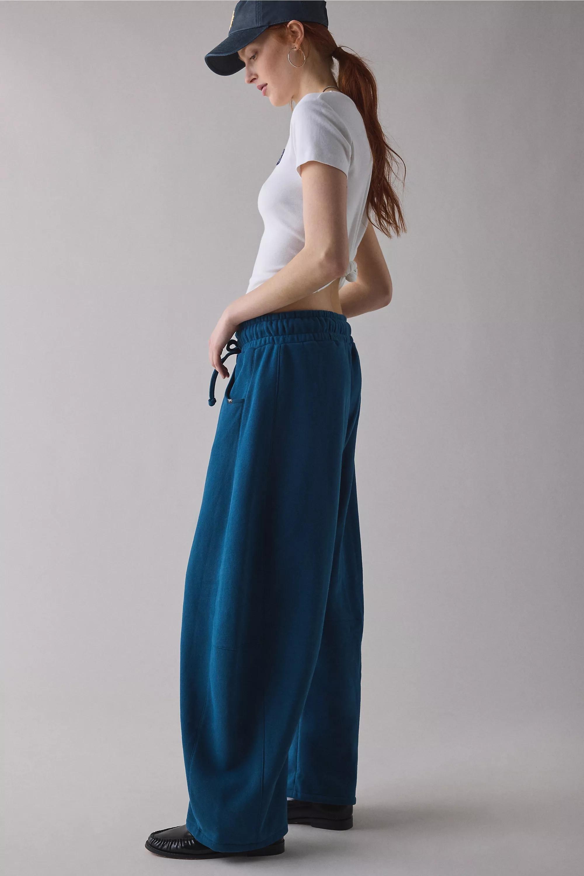 Blue Out From Under Essential Barrel Leg Joggers, BLUE, medium