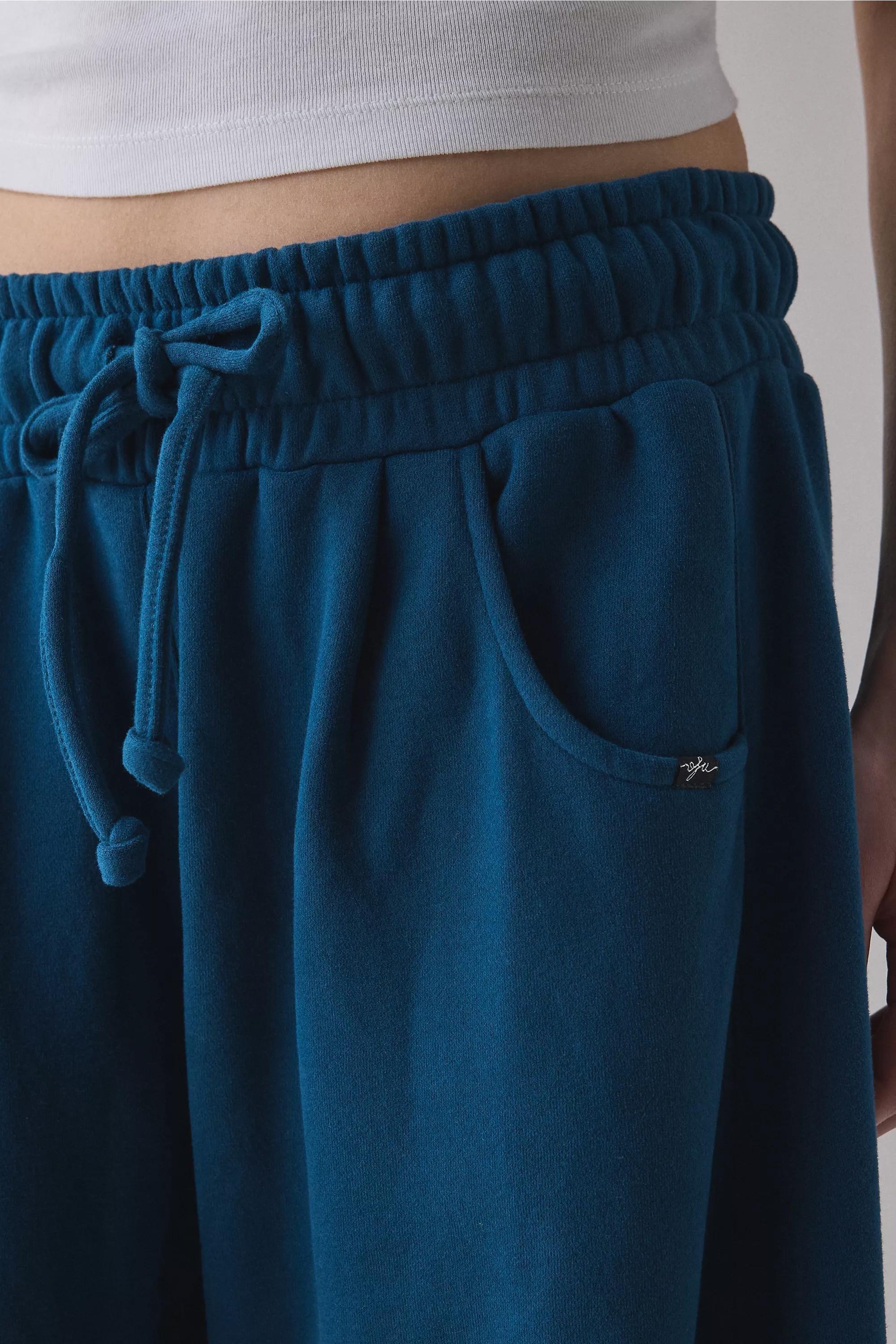 Blue Out From Under Essential Barrel Leg Joggers, , large image number 3