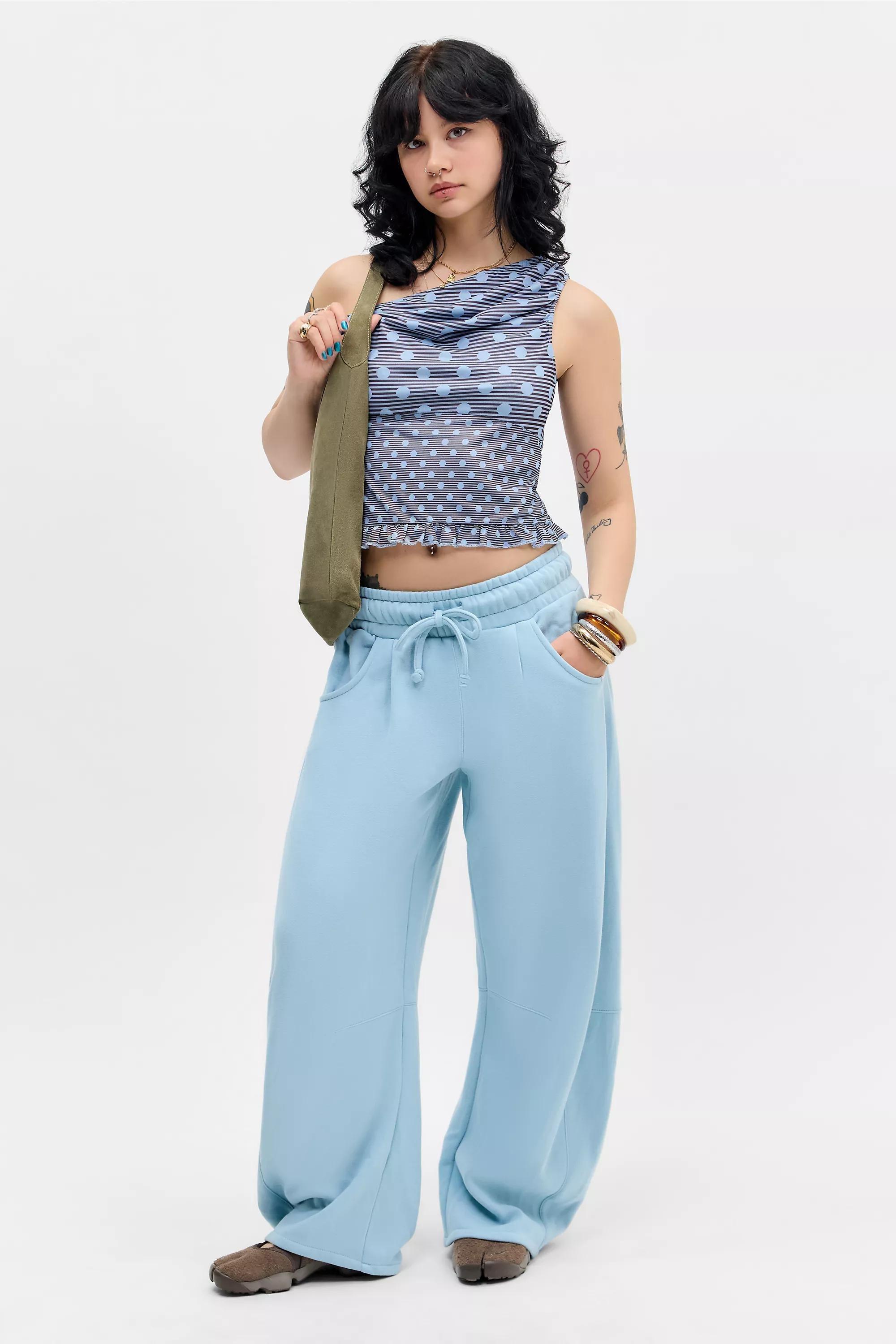 Sky Out From Under Essential Barrel Leg Joggers, SKY, large image number 0