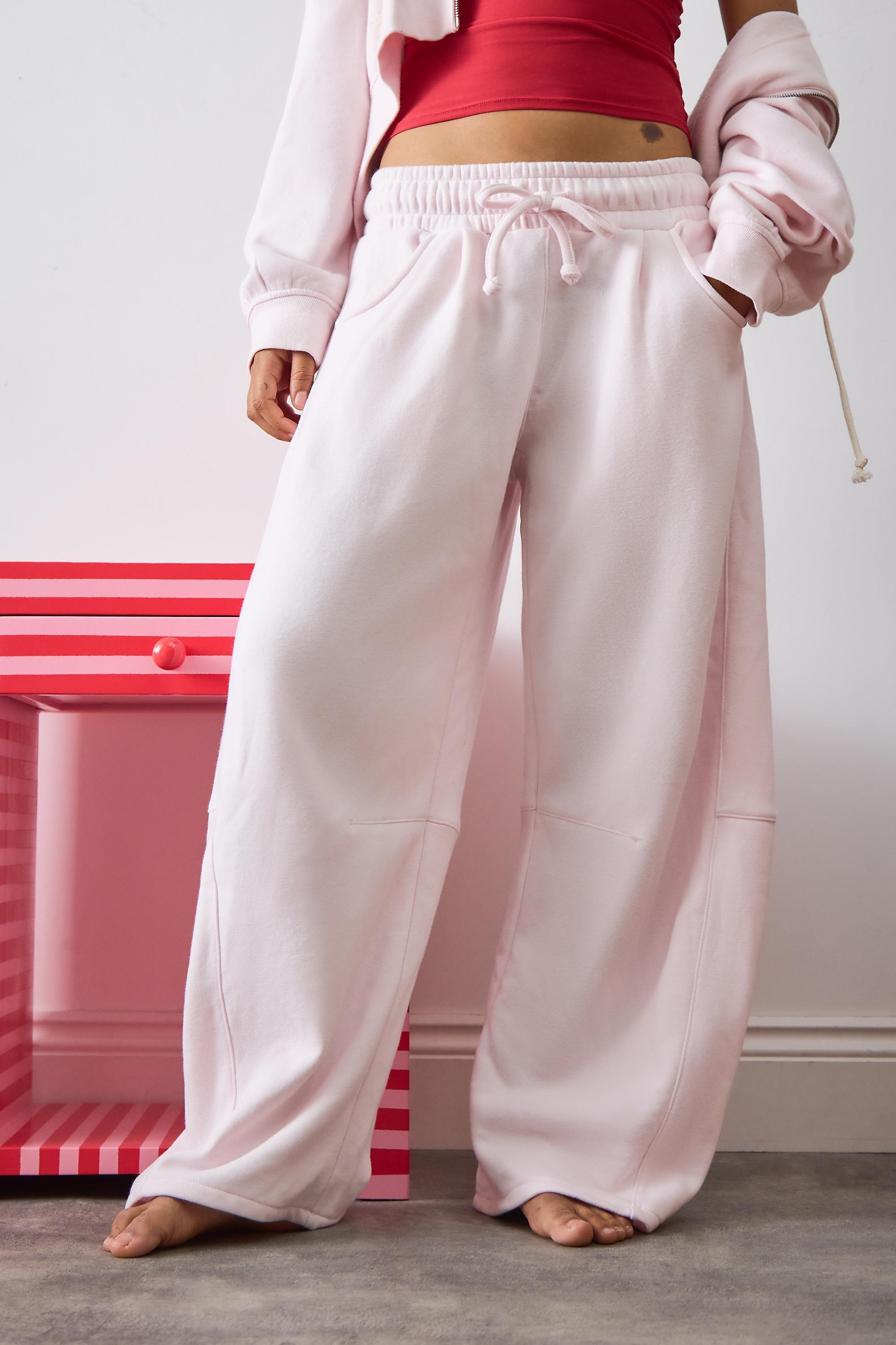 PINK Out From Under Essential Barrel Leg Joggers, PINK, large image number 1