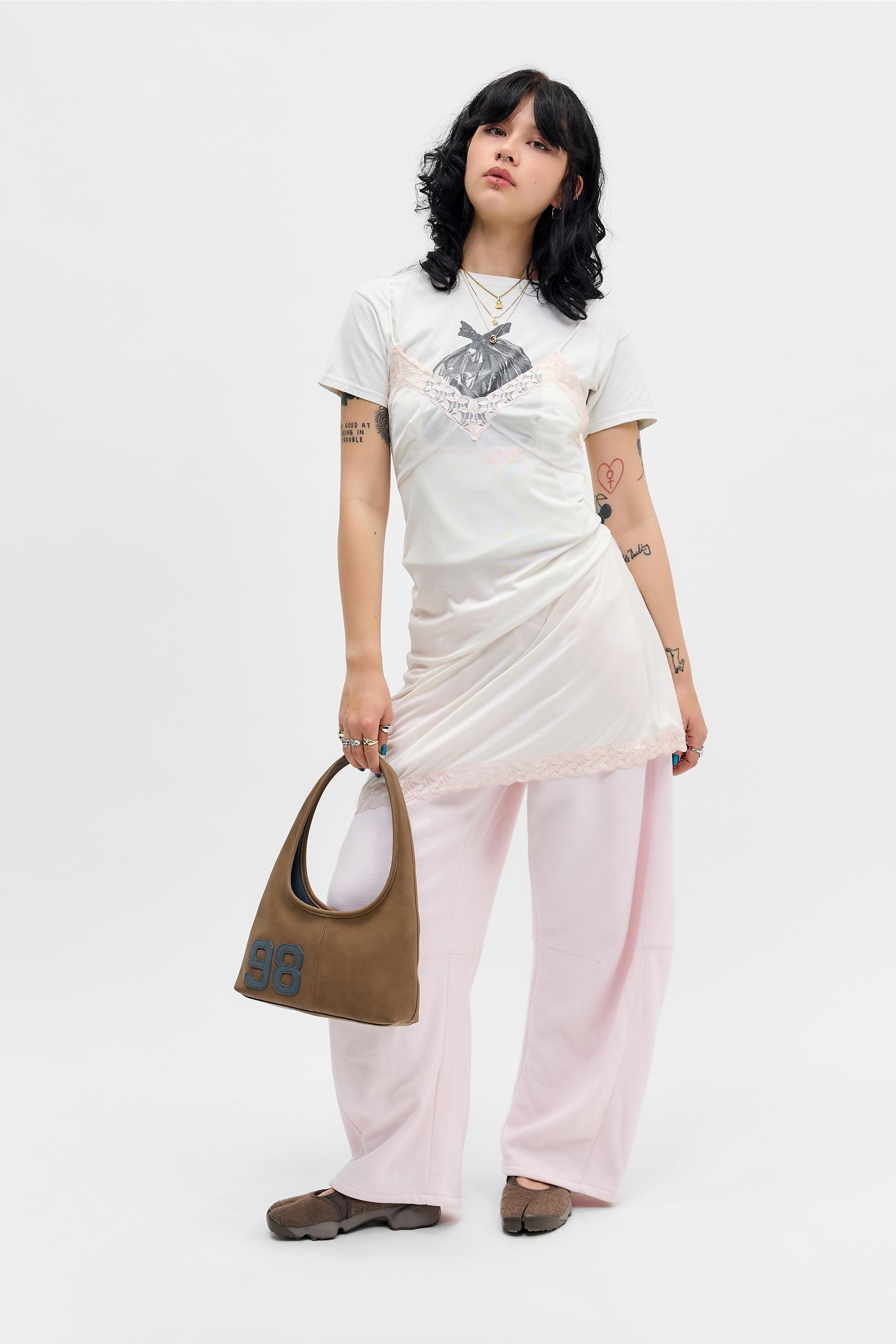 PINK Out From Under Essential Barrel Leg Joggers, PINK, large image number 4