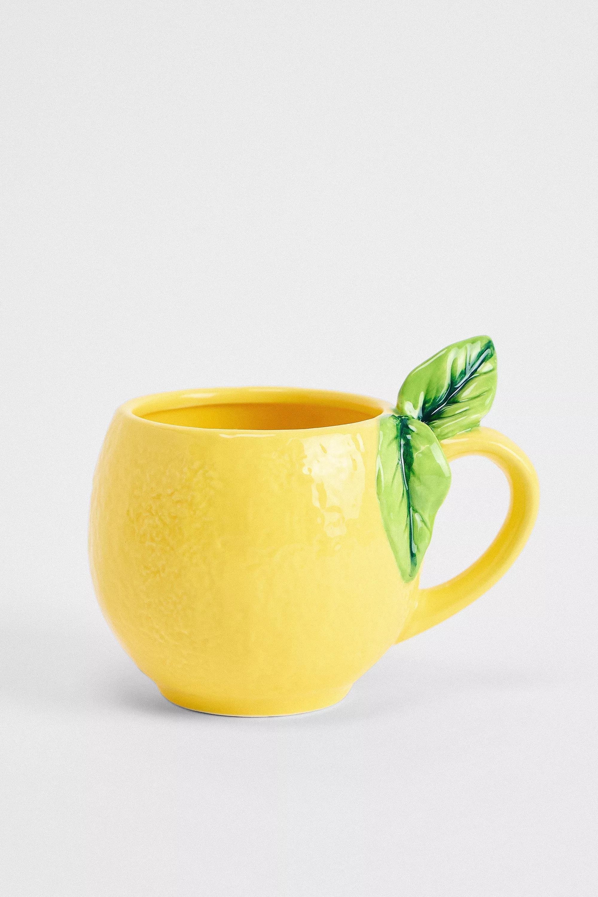 Yellow Produce Ceramic Mug, YEL, large image number 0