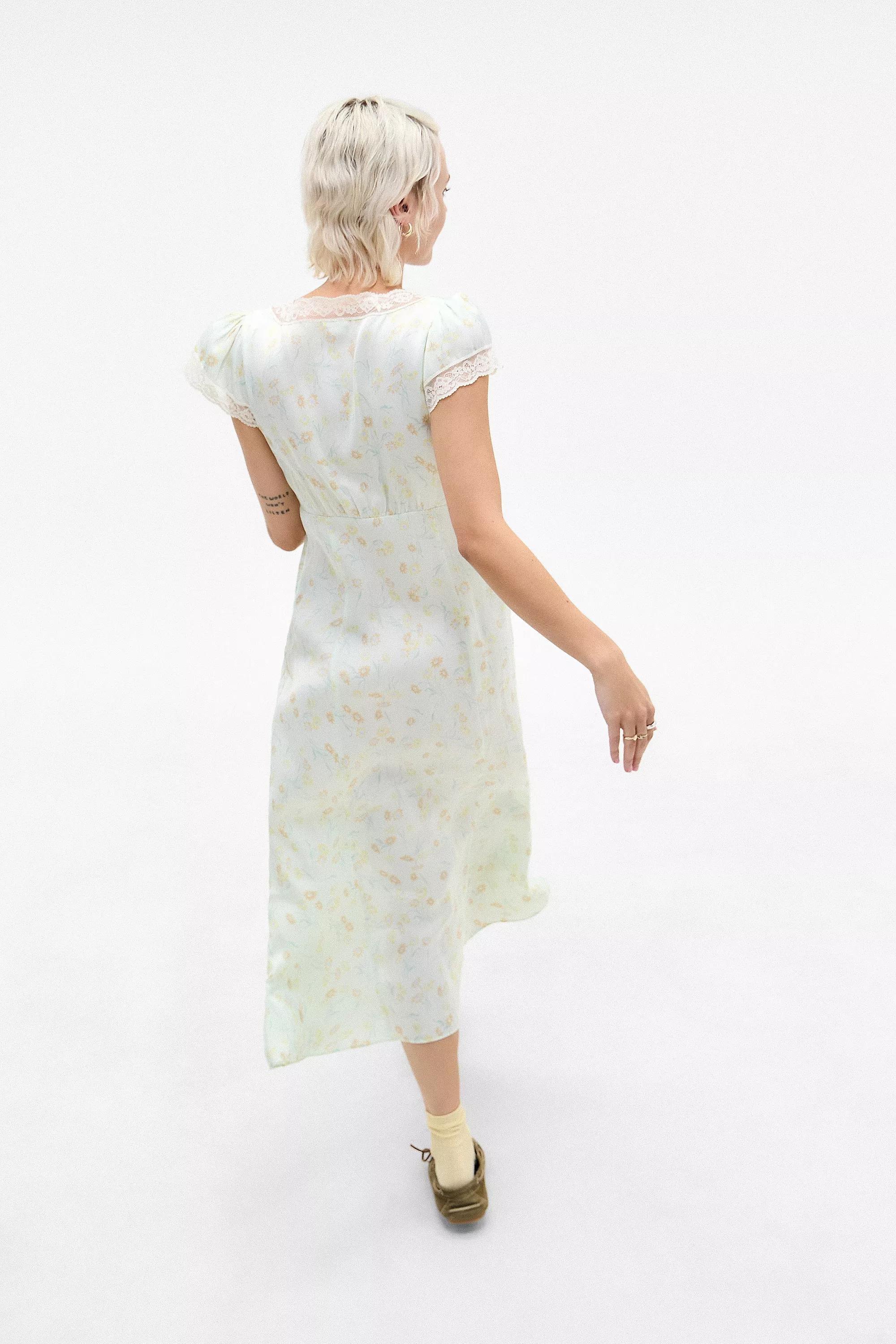 Green Kimchi Blue Faye Button Down Midi Dress, , large image number 3