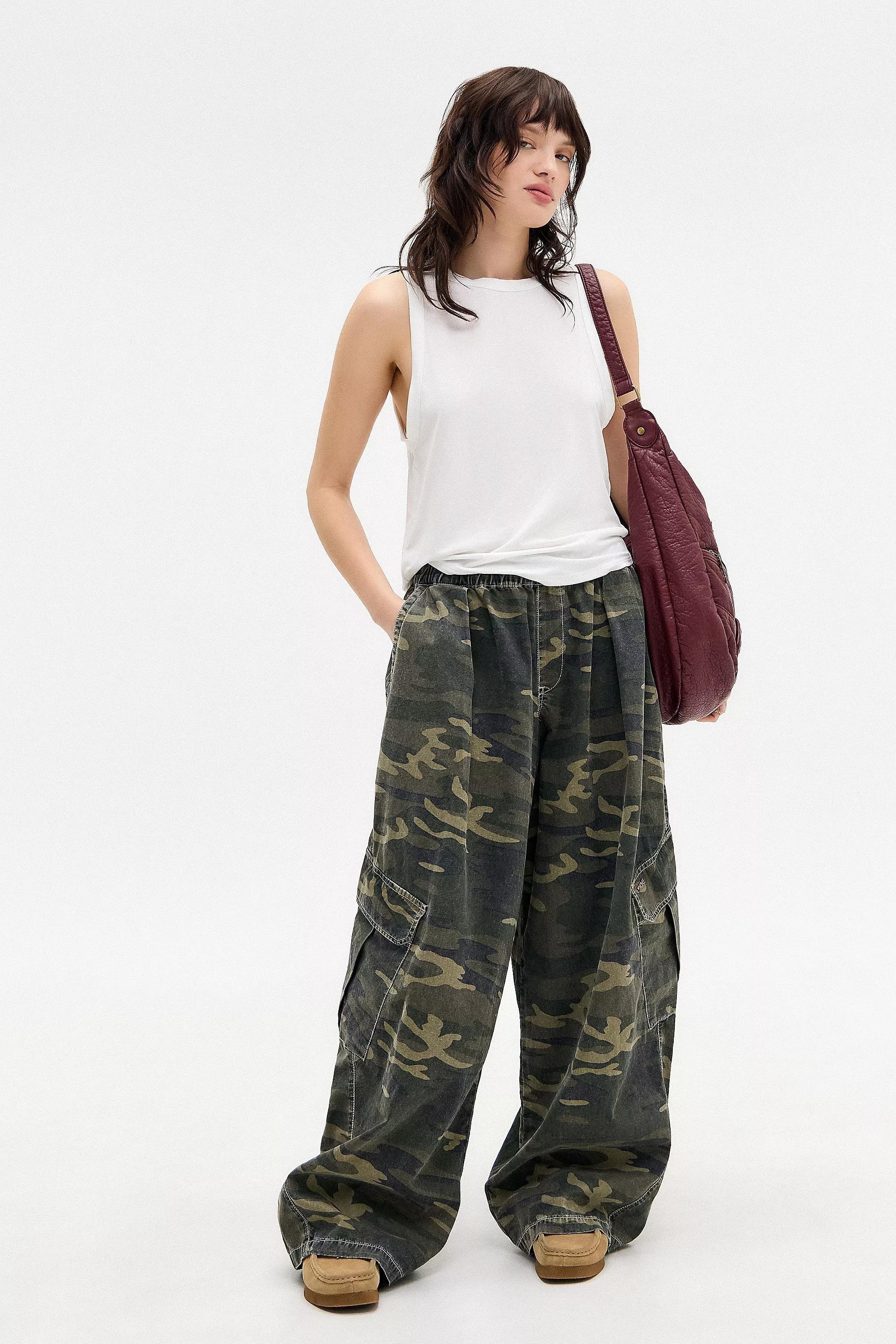 Green Bdg Detailed Pants, , medium