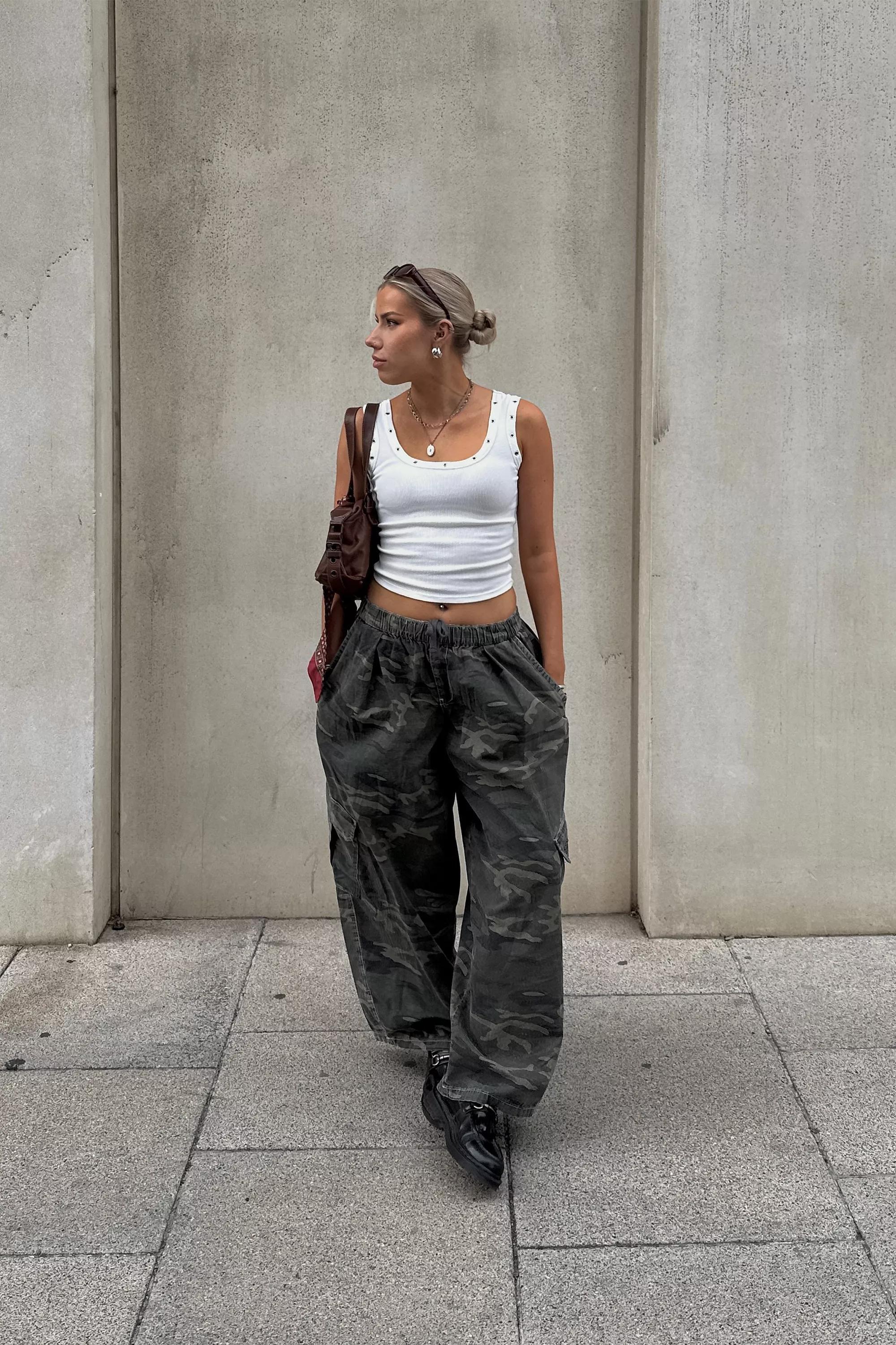 Green Bdg Detailed Pants, D GREEN, large image number 1