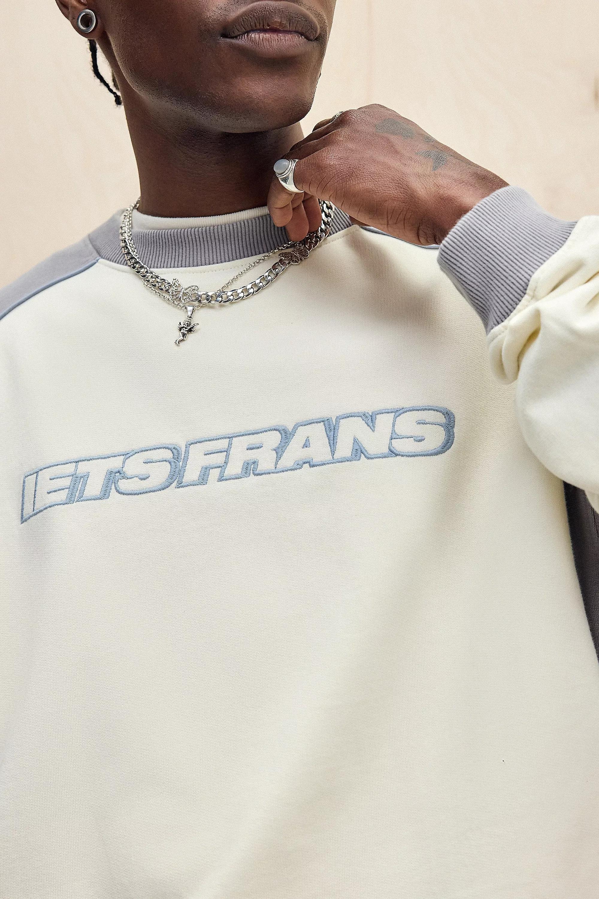 Cream Iets Frans... Koenji Panel Sweatshirt, , large image number 2