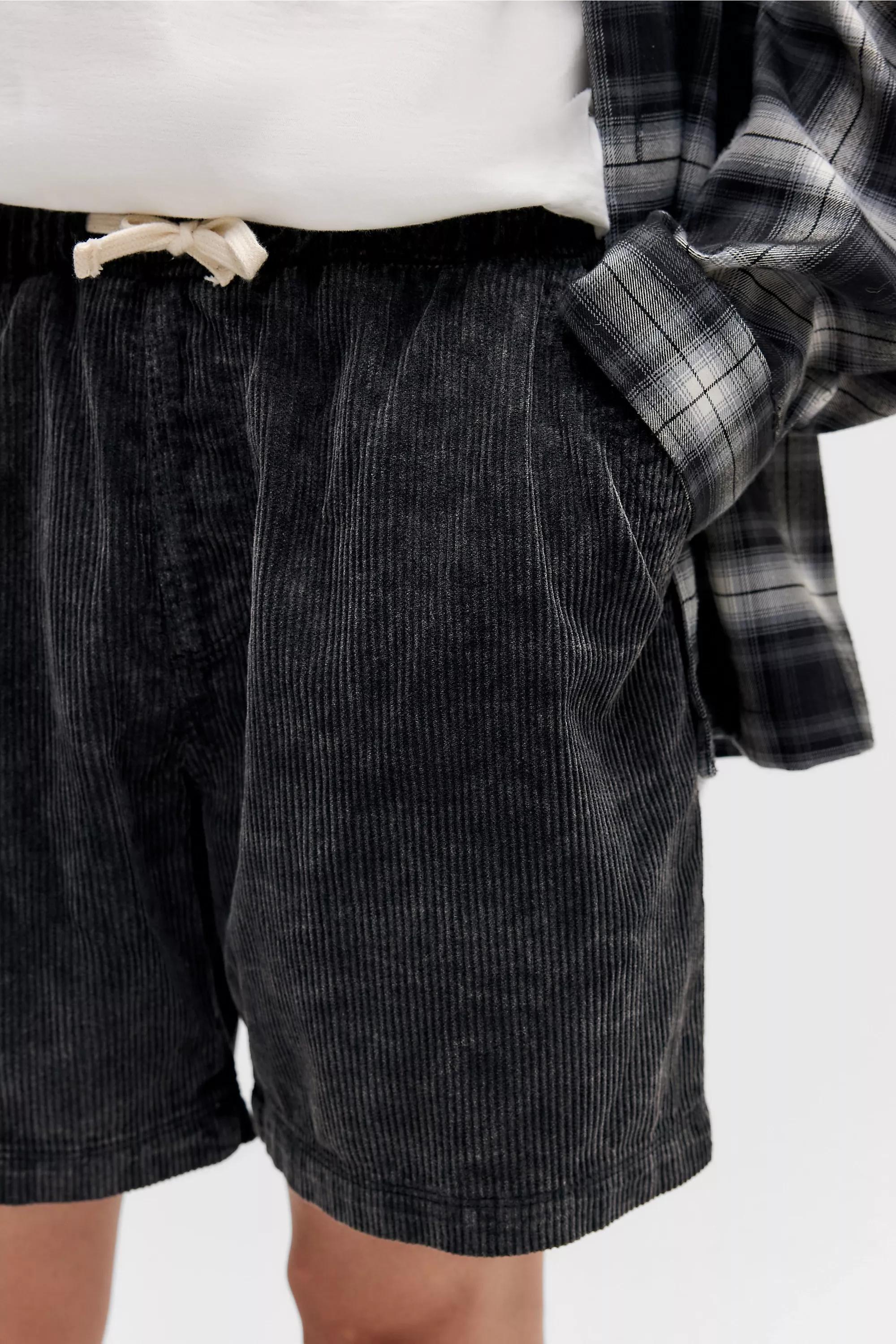 Black Bdg Corduroy Shorts, , large image number 0
