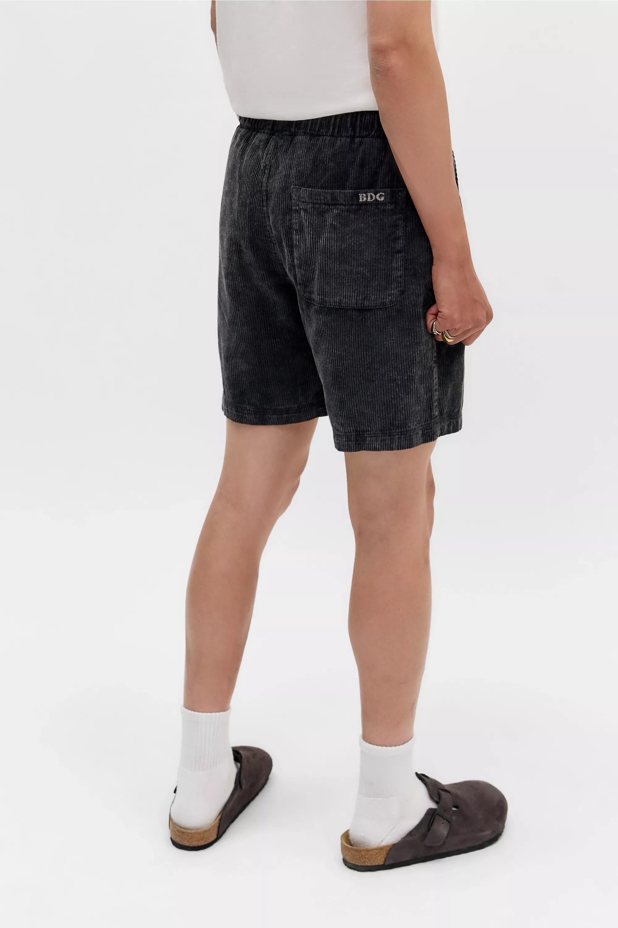 Black Bdg Corduroy Shorts, , large image number 4