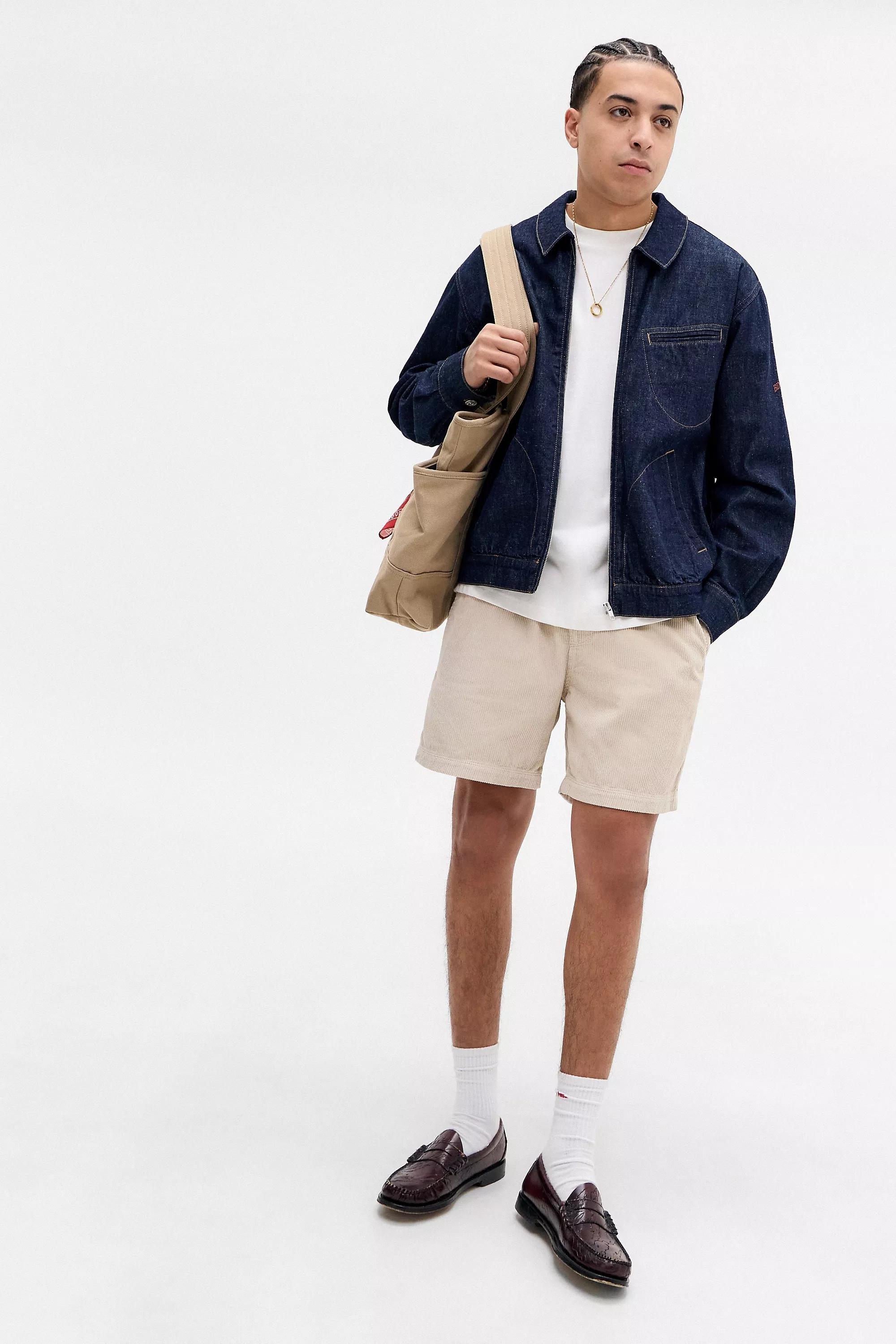 Creme Bdg Corduroy Shorts, , large image number 1