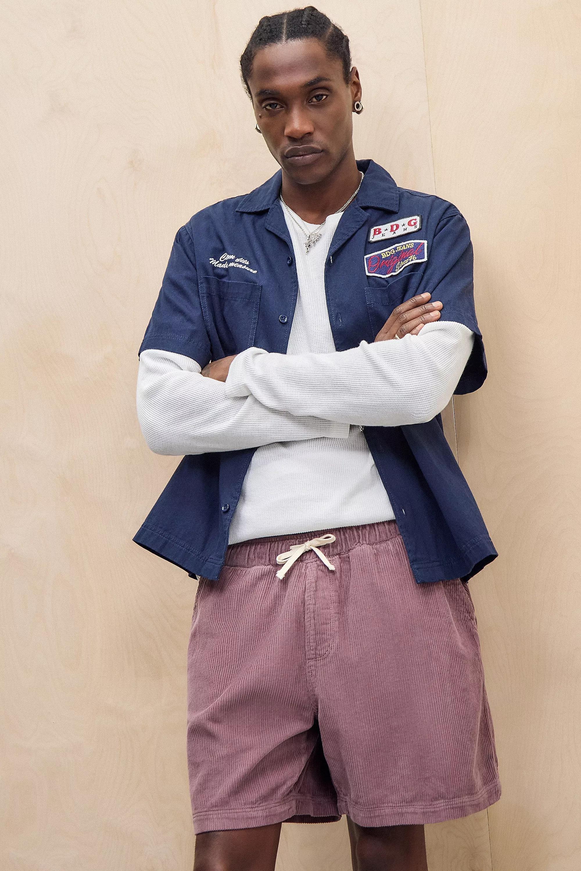 Pink Bdg Corduroy Shorts, , large image number 0