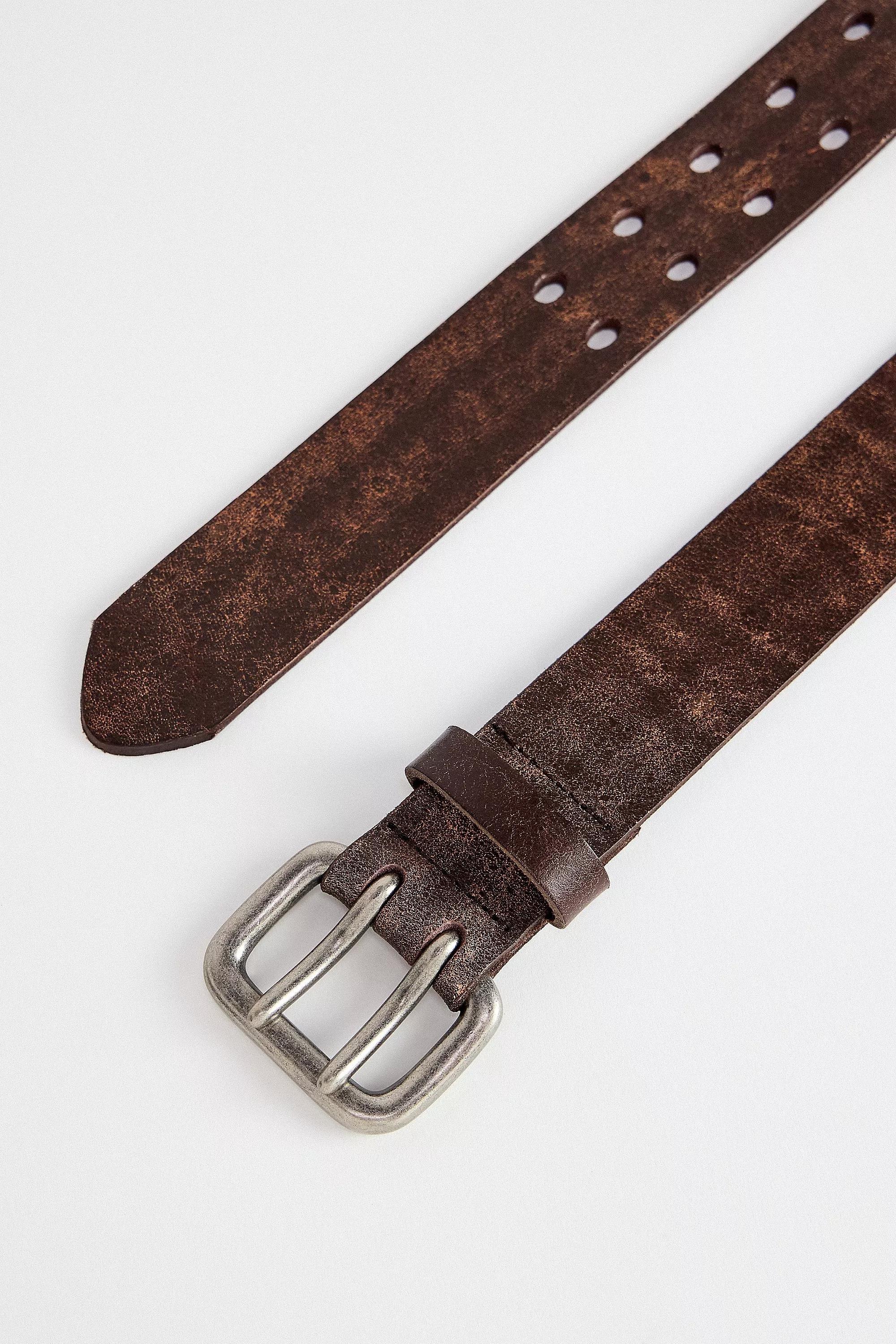Brown UO Sadie Leather Buckle, , large image number 3