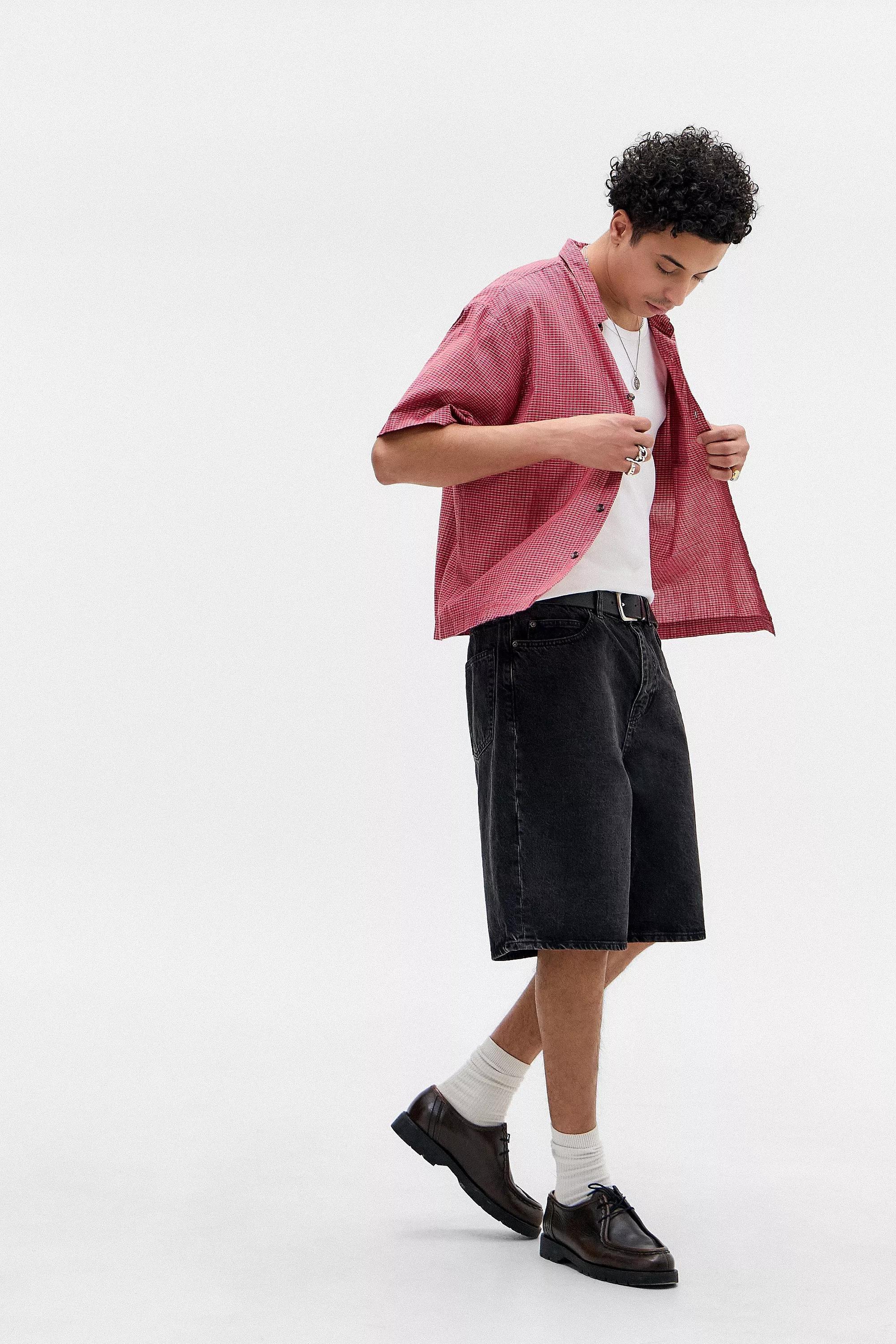 Black Bdg Washed Shorts, , large image number 1