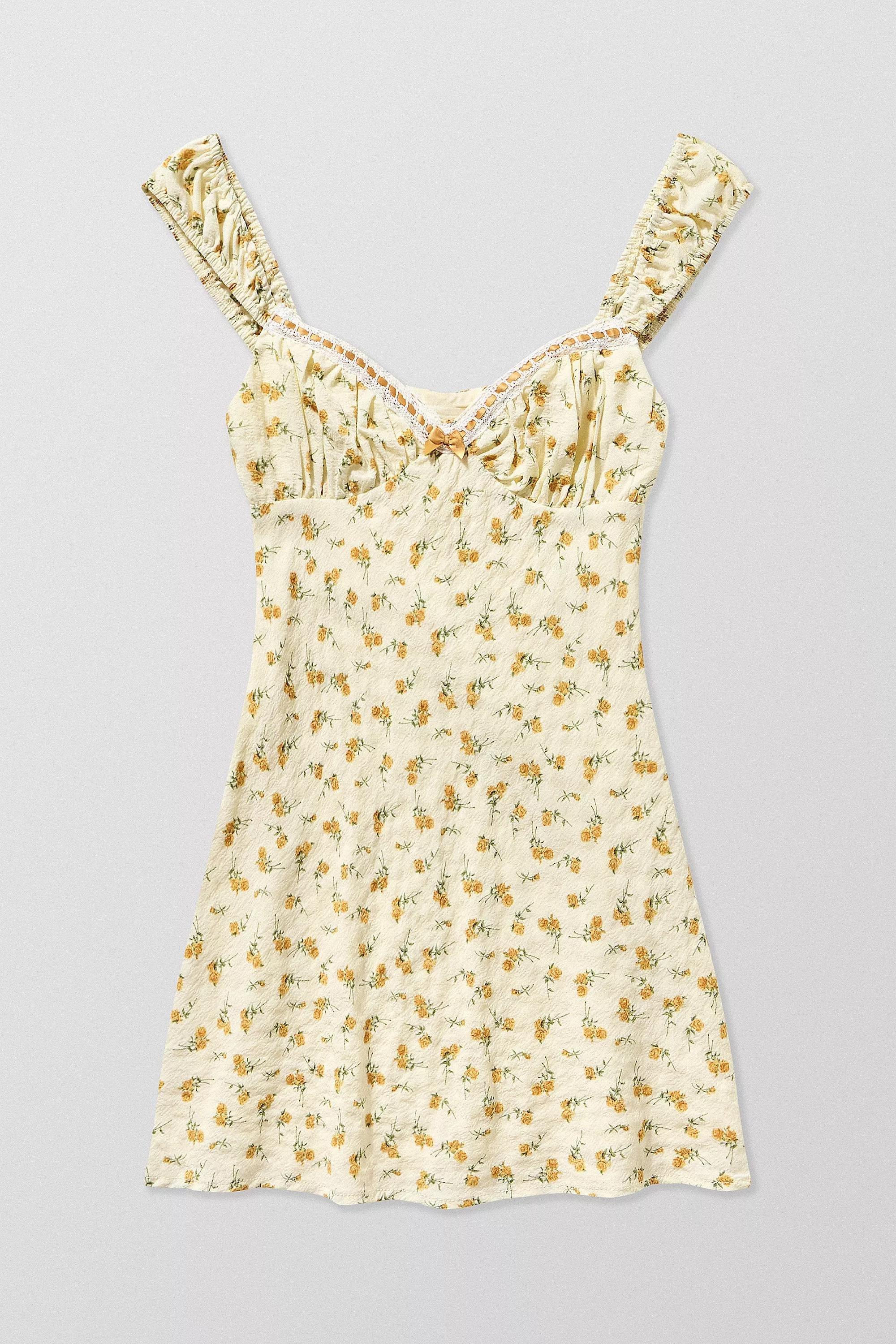 Yellow Kiss The Sky Uo Exclusive Piper Mini Dress, , large image number 5