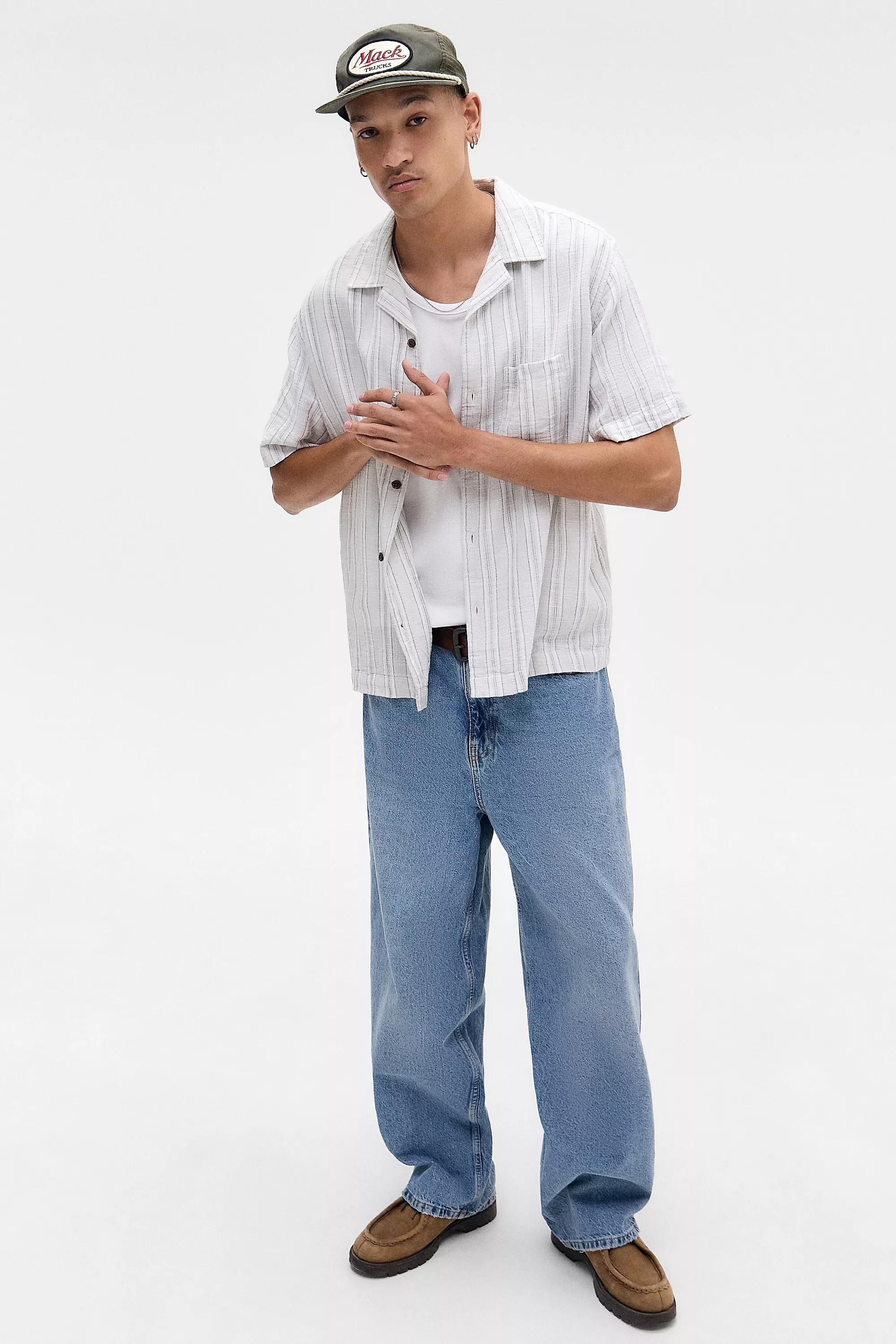 Grey Bdg Nico Tonal Stripe Shirt, , large image number 3