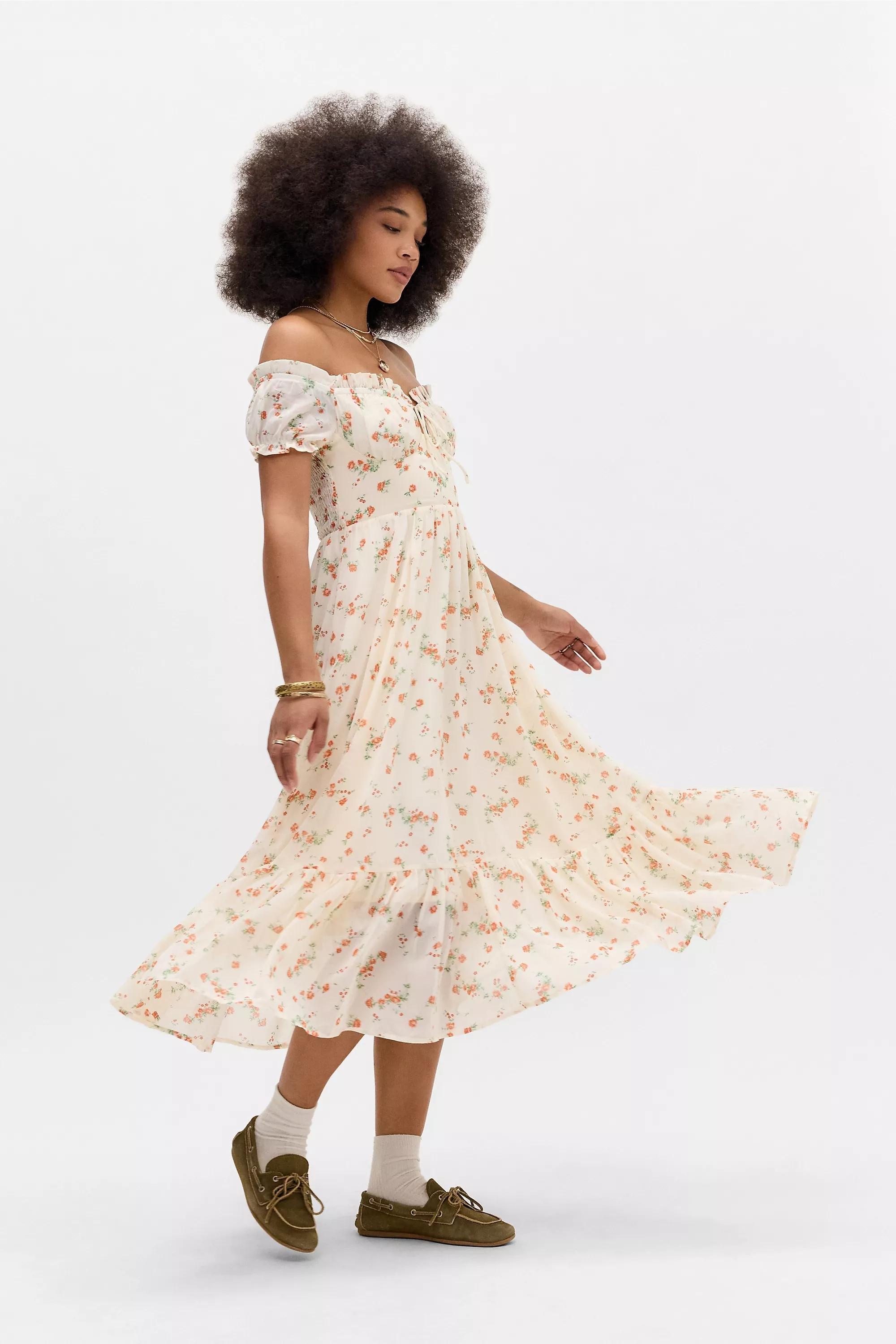 Orange Kiss The Sky Uo Exclusive Marabella Dress, , medium