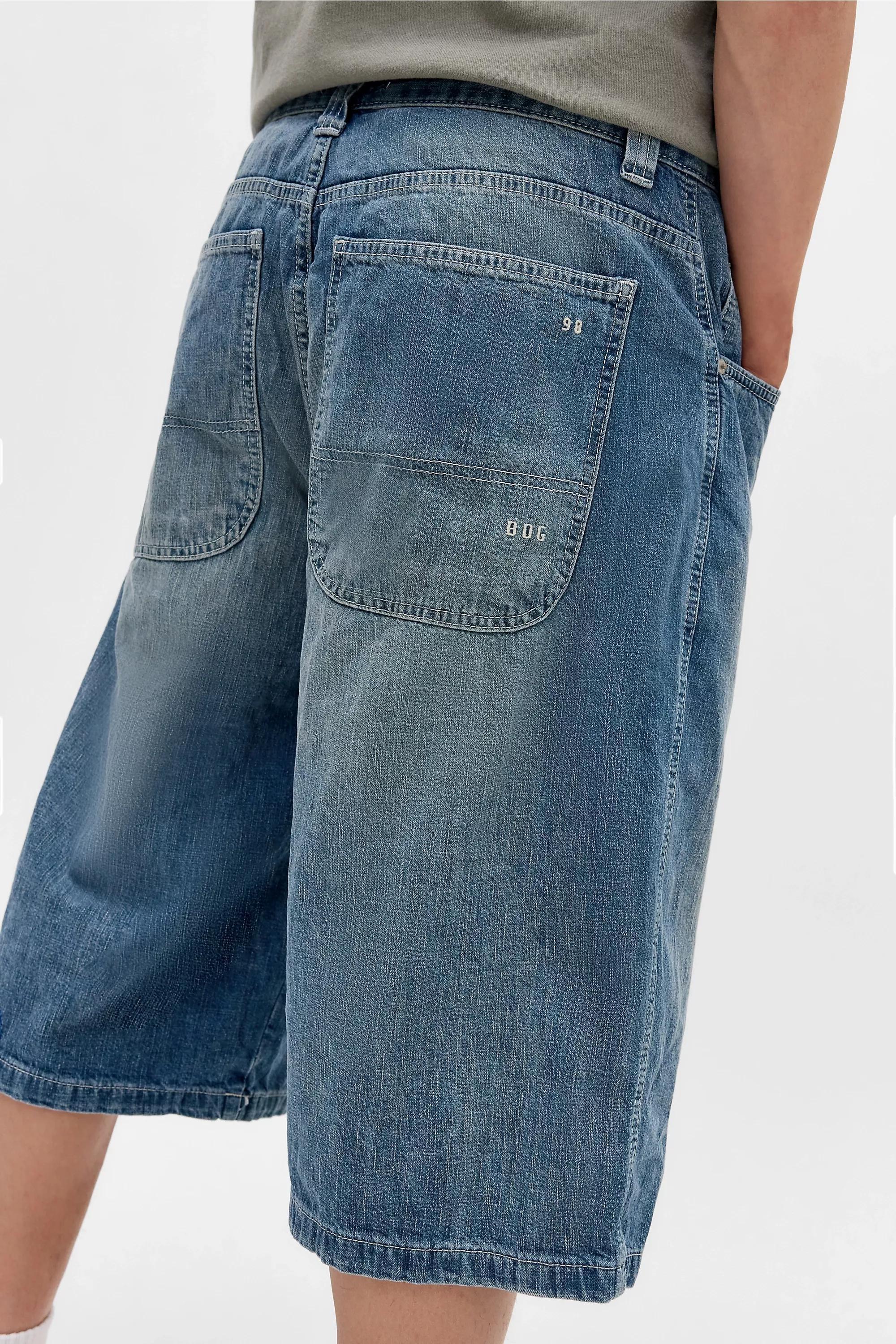 Blue Bdg Blue Neo Crosshatch Jorts, , large image number 2