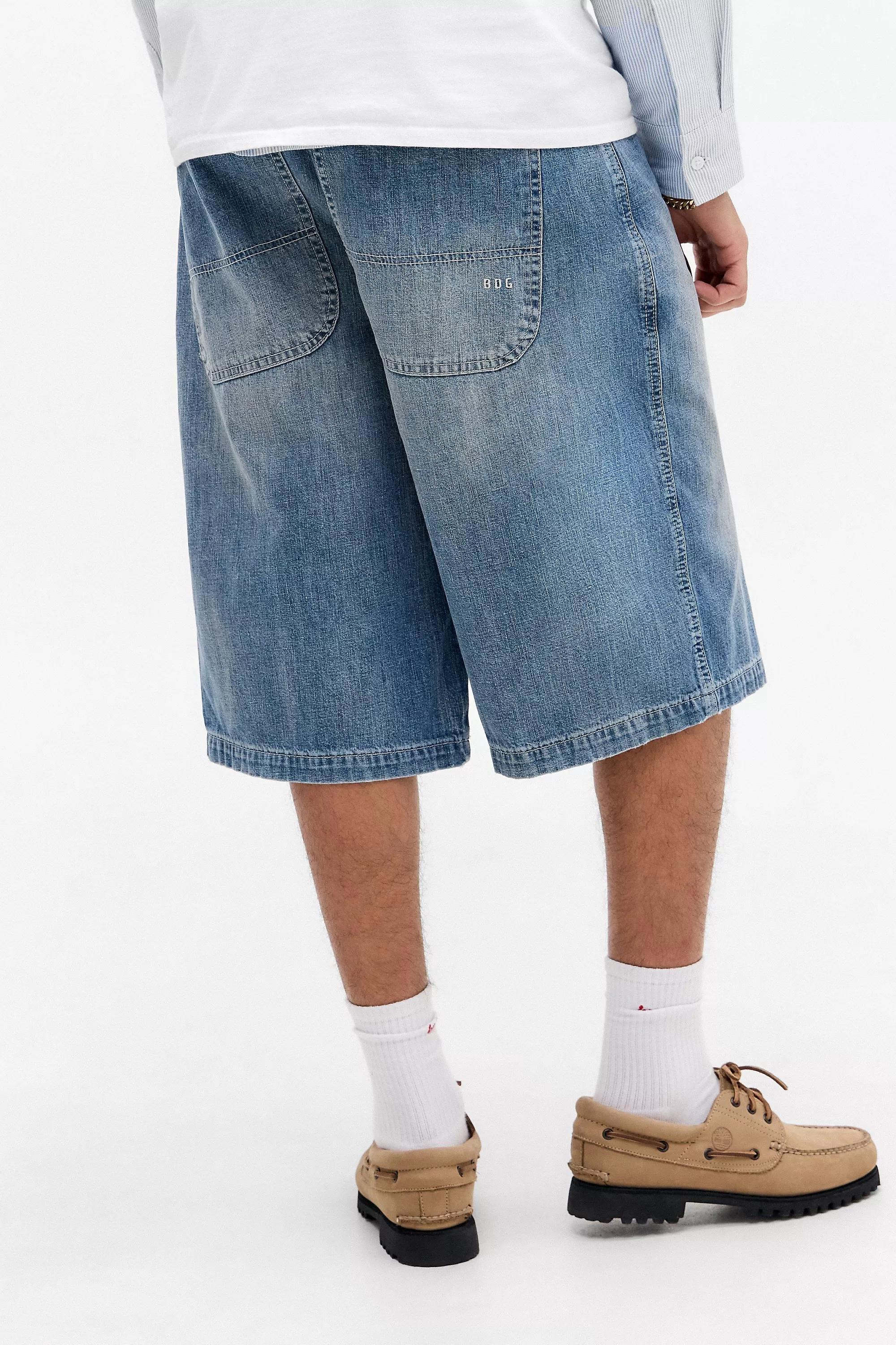 Blue Bdg Blue Neo Crosshatch Jorts, , large image number 4