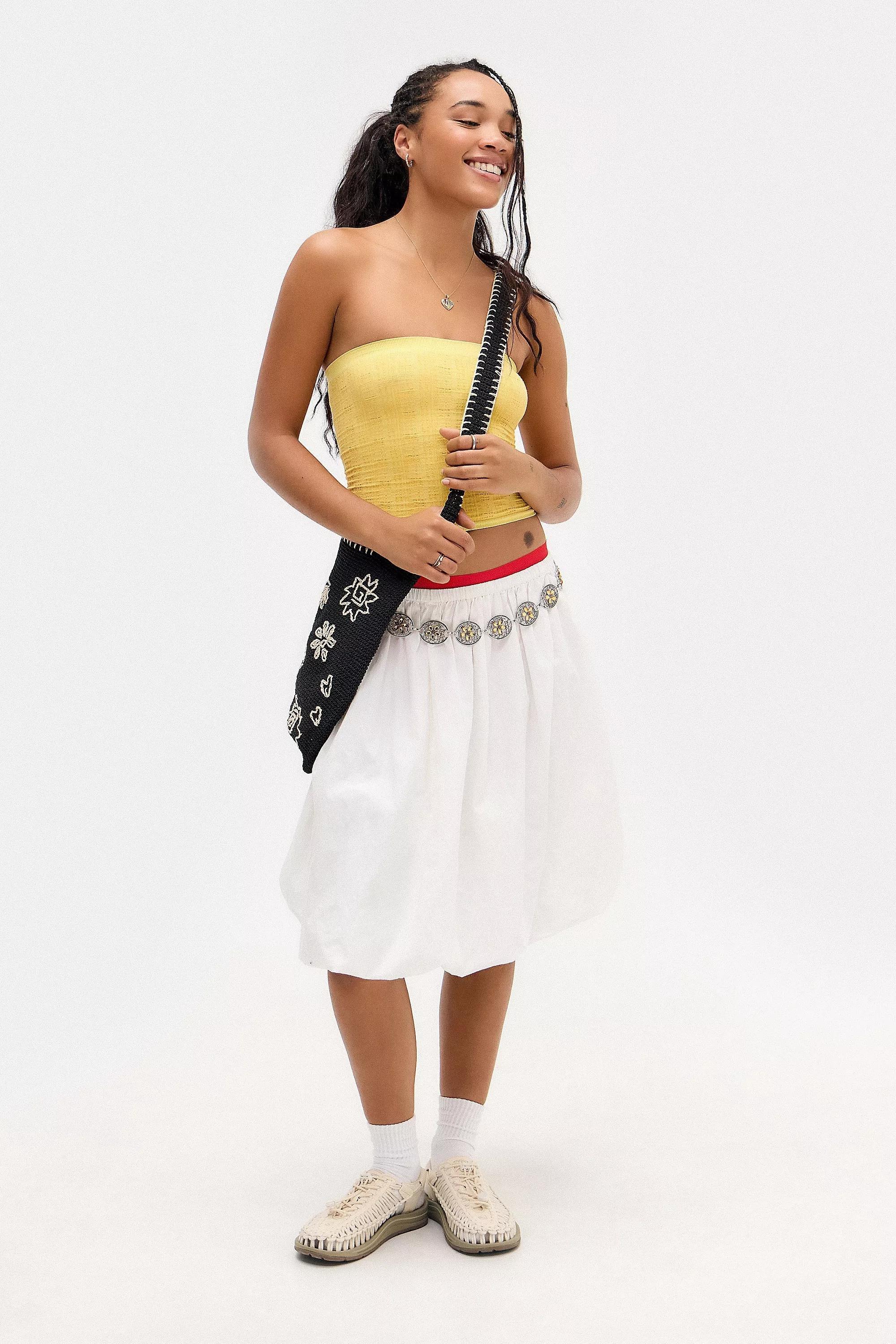 Yellow Out From Under Longline Tube Top, , large image number 0