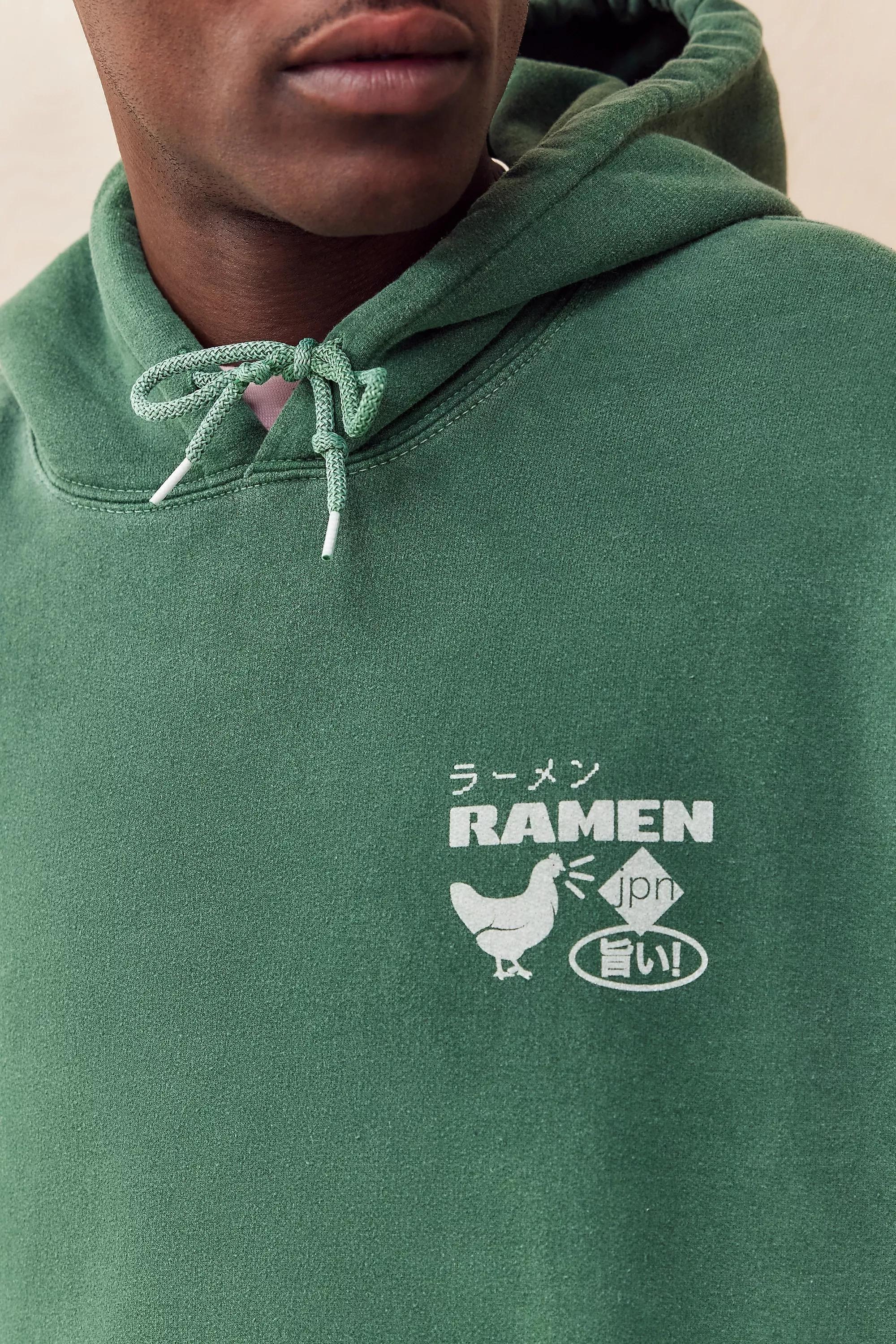 Green Uo Ramen Hoodie, , large image number 2