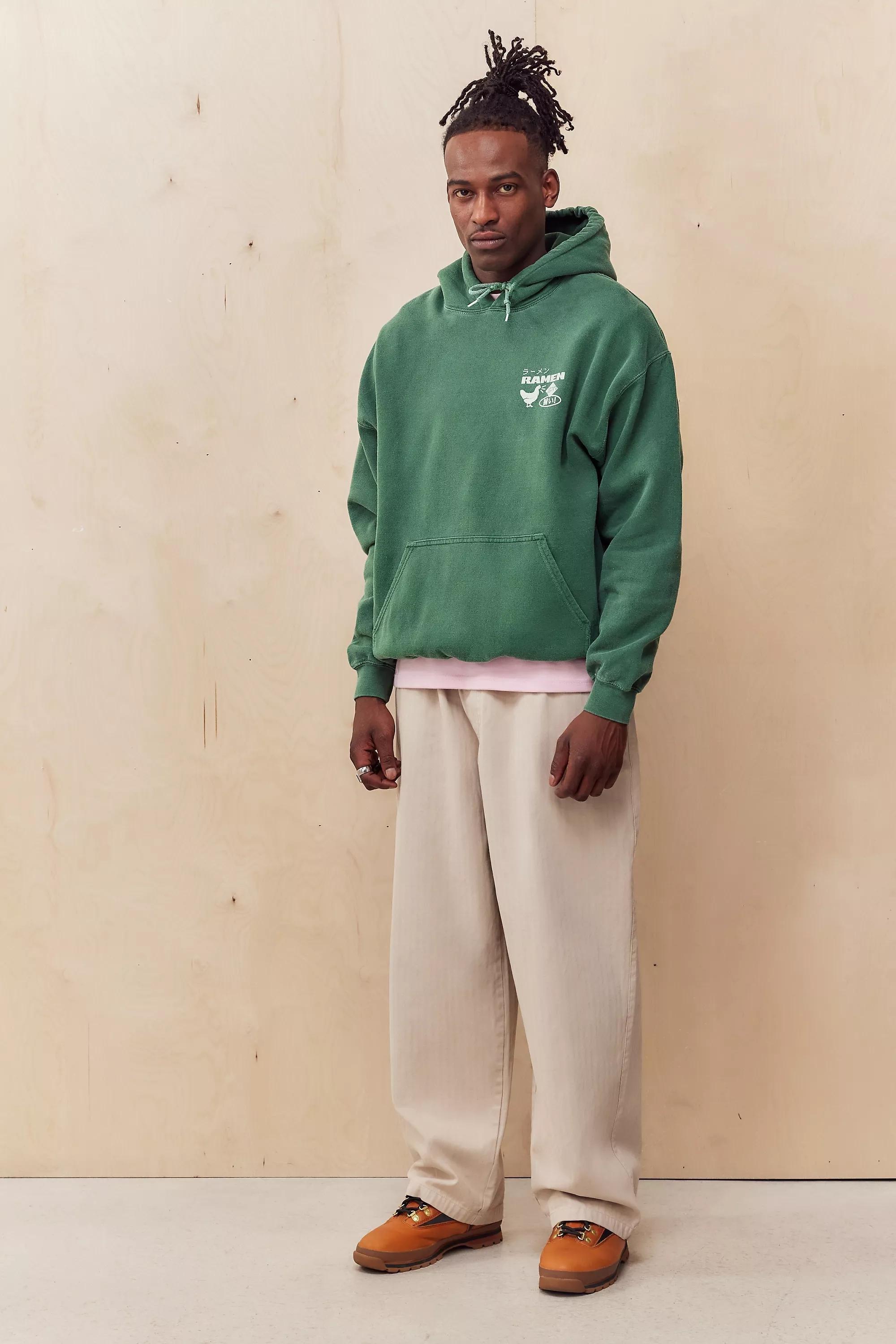 Green Uo Ramen Hoodie, , large image number 3