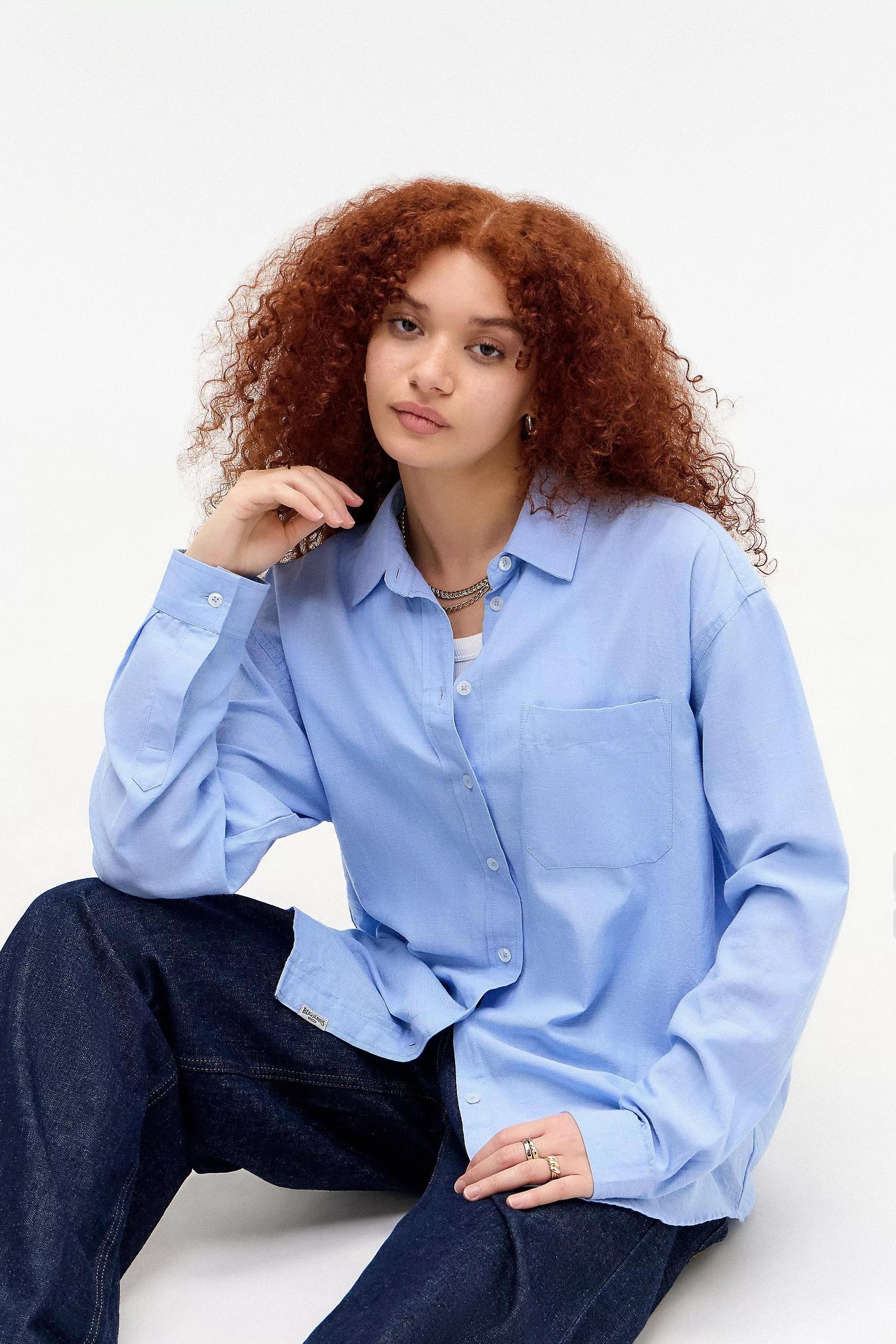 Blue Bdg Beck Oxford Shirt, BLUE, large image number 5