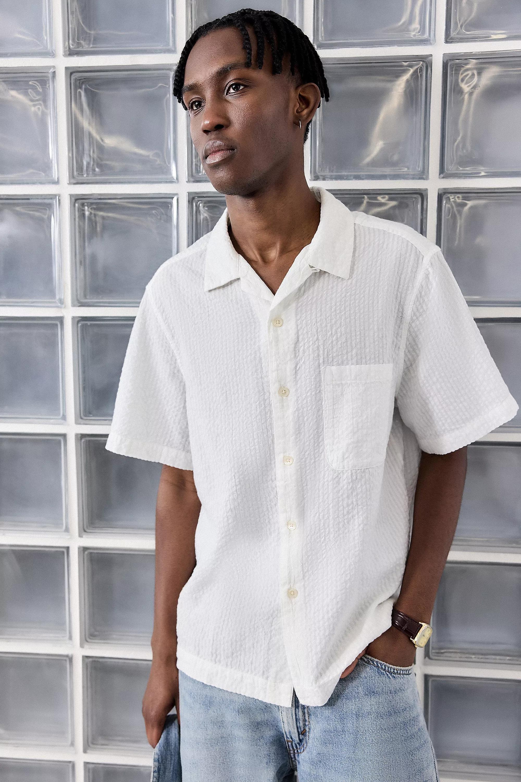 White Loom Seersucker Shirt, , medium