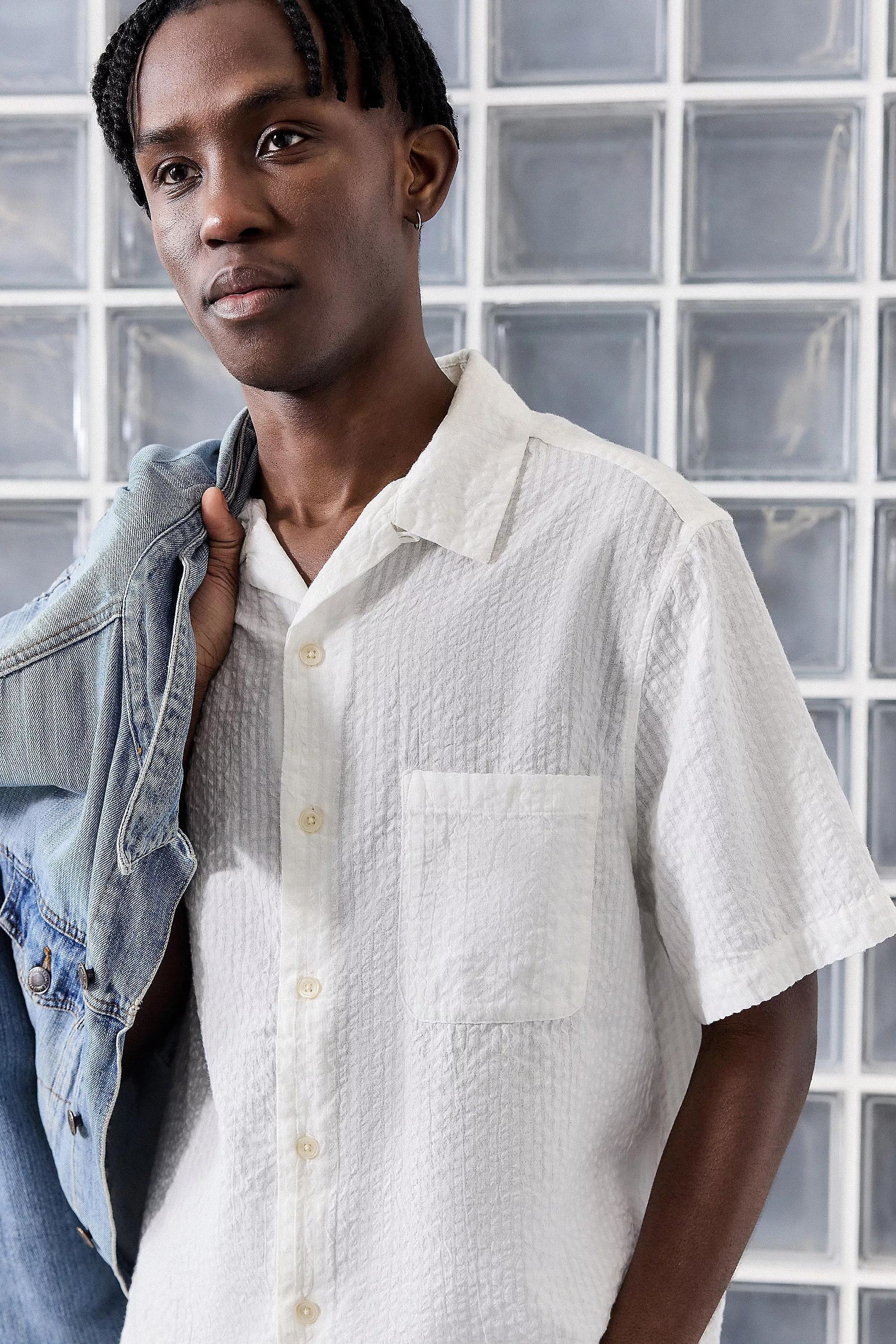 White Loom Seersucker Shirt, , large image number 2
