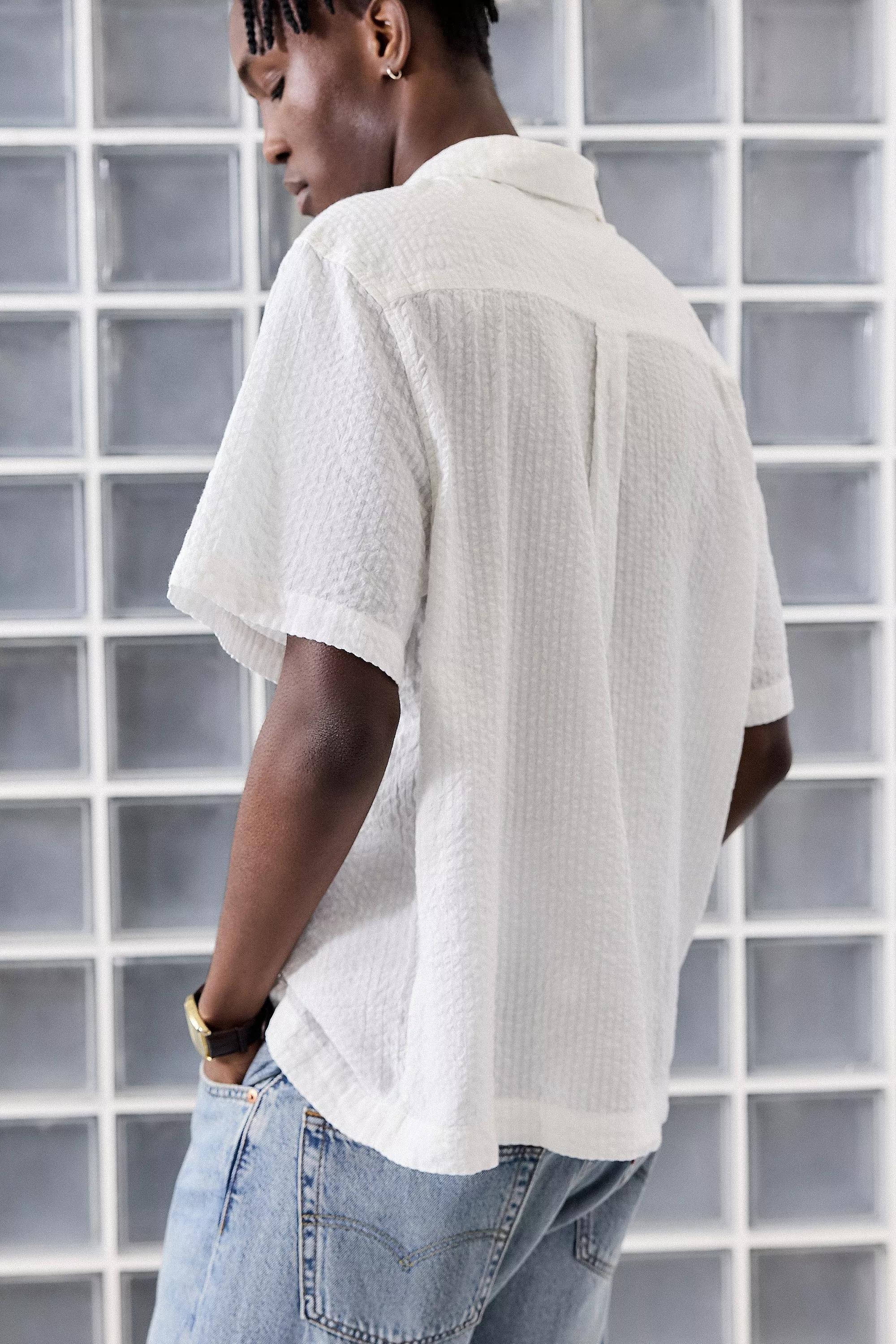 White Loom Seersucker Shirt, , large image number 3