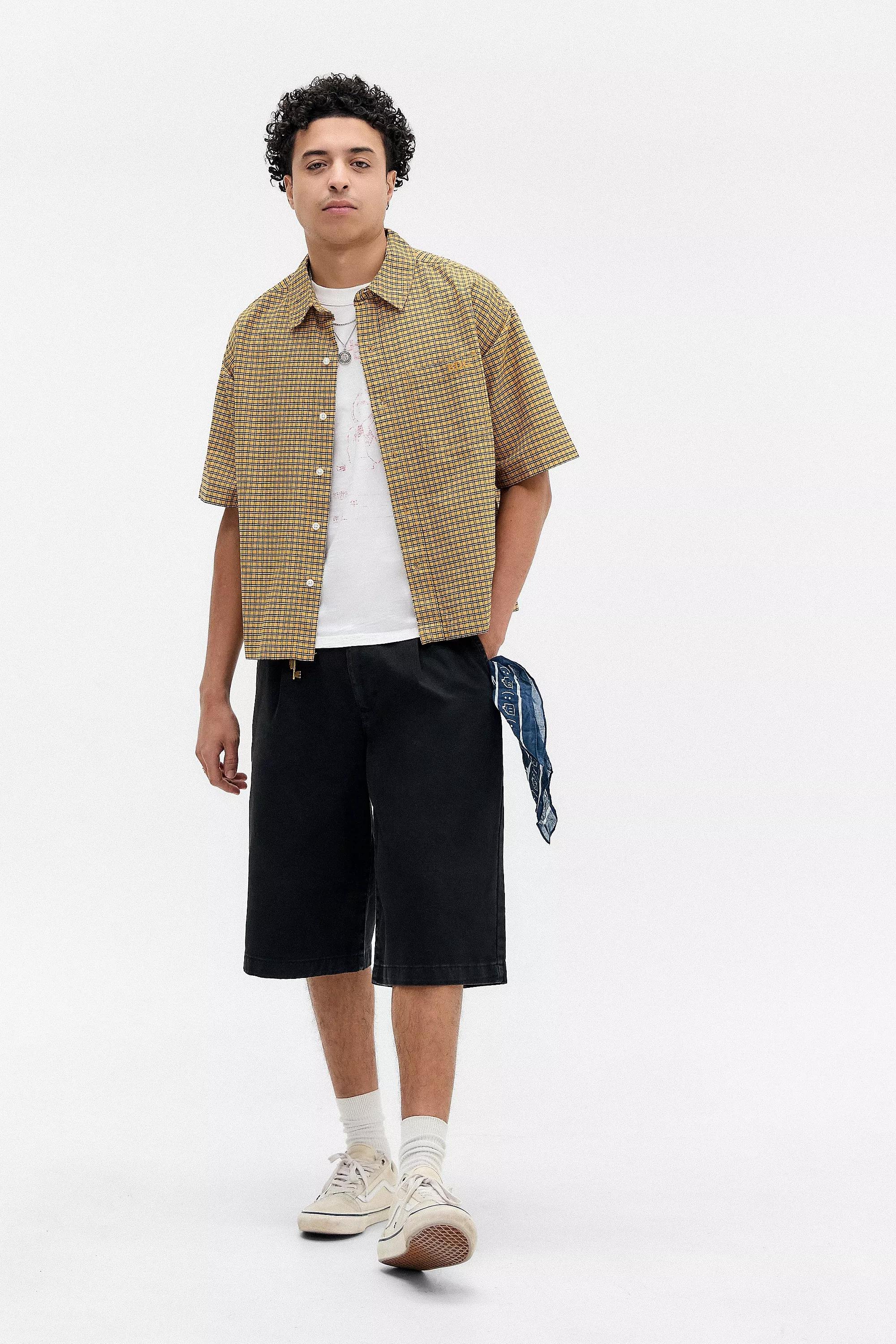 Beige Bdg Tan Arlo Check Crop Oxford Shirt, , large image number 3