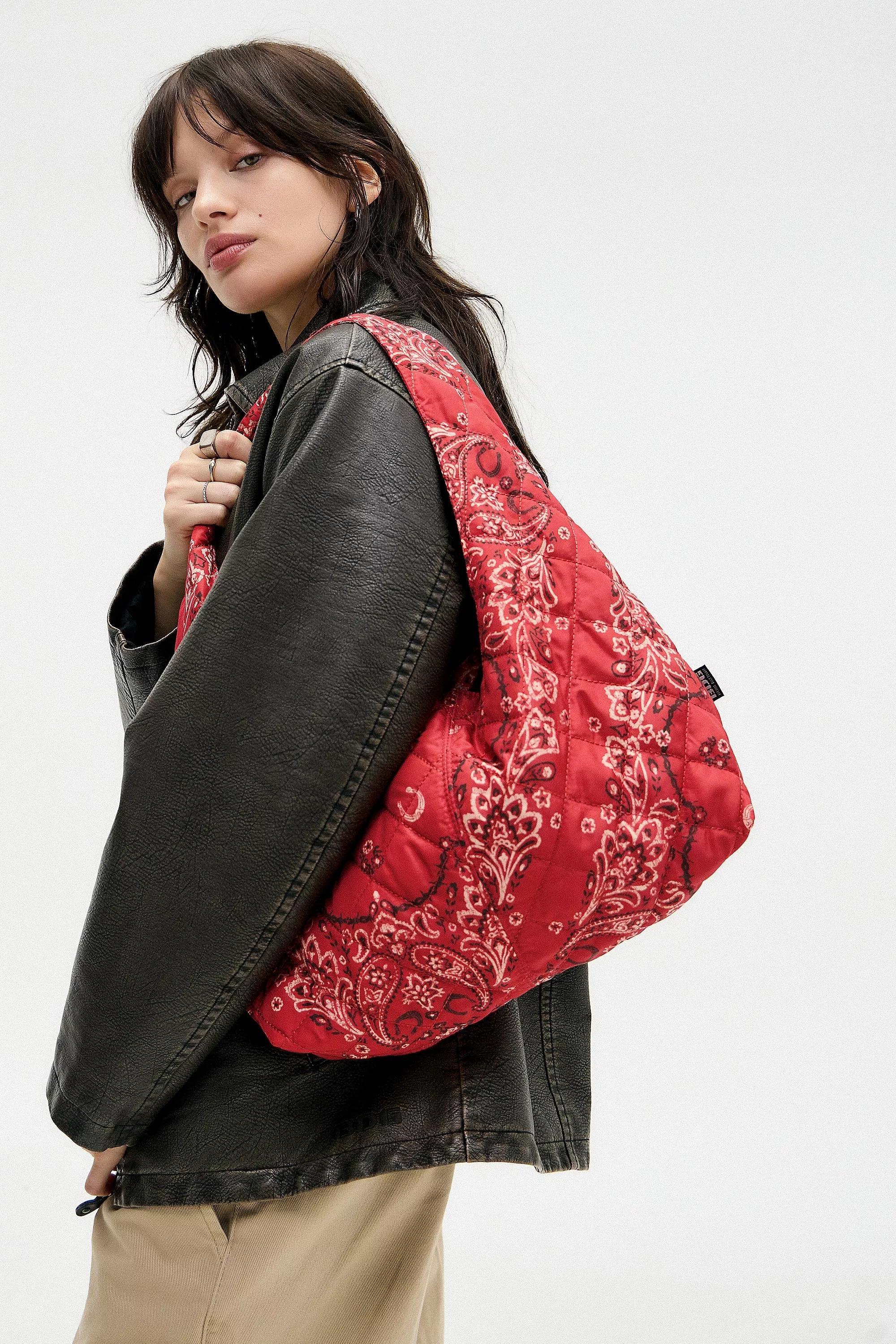 Red Slouch Bag, RED, large image number 0