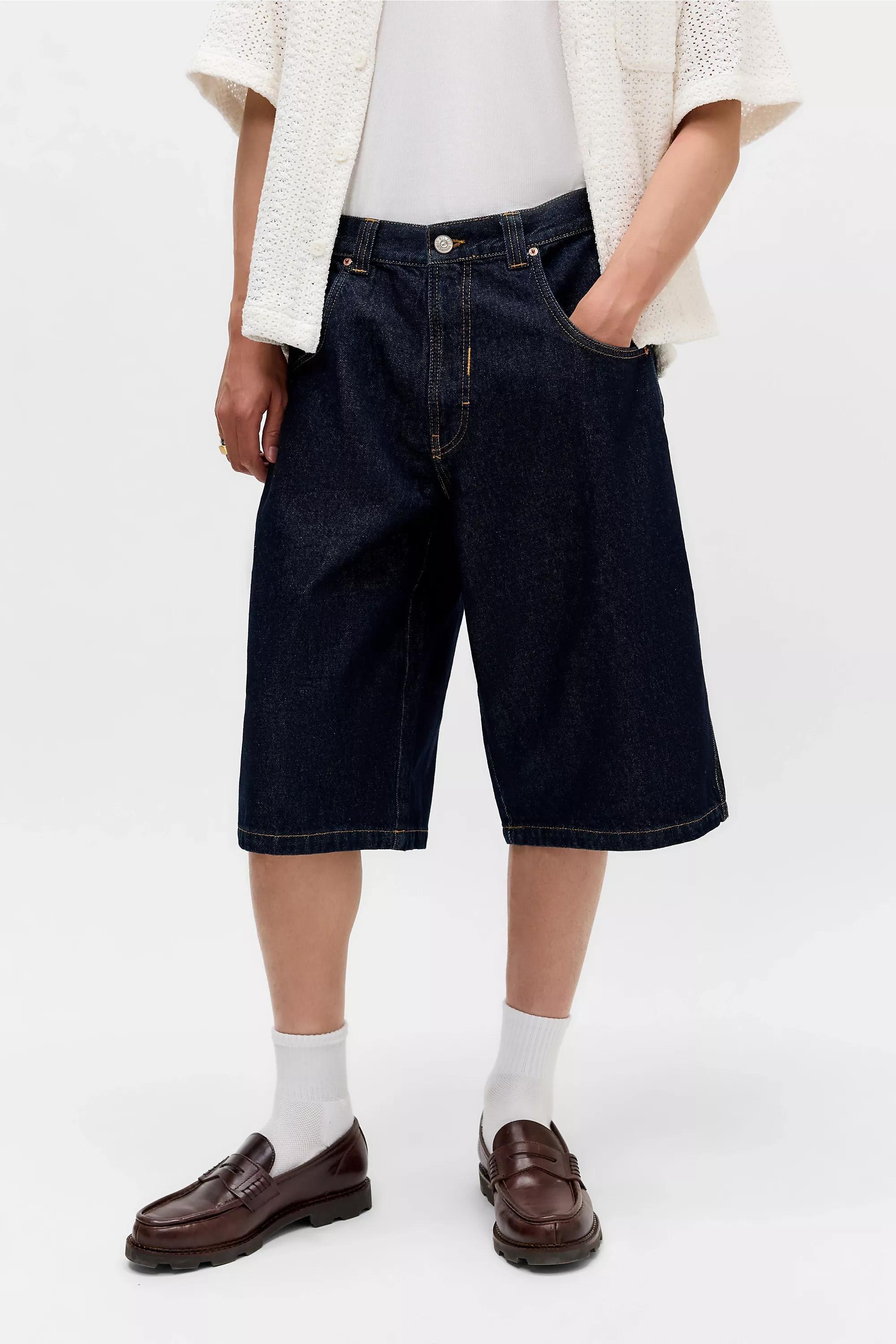 UO Neo Denim Shorts, , large image number 0