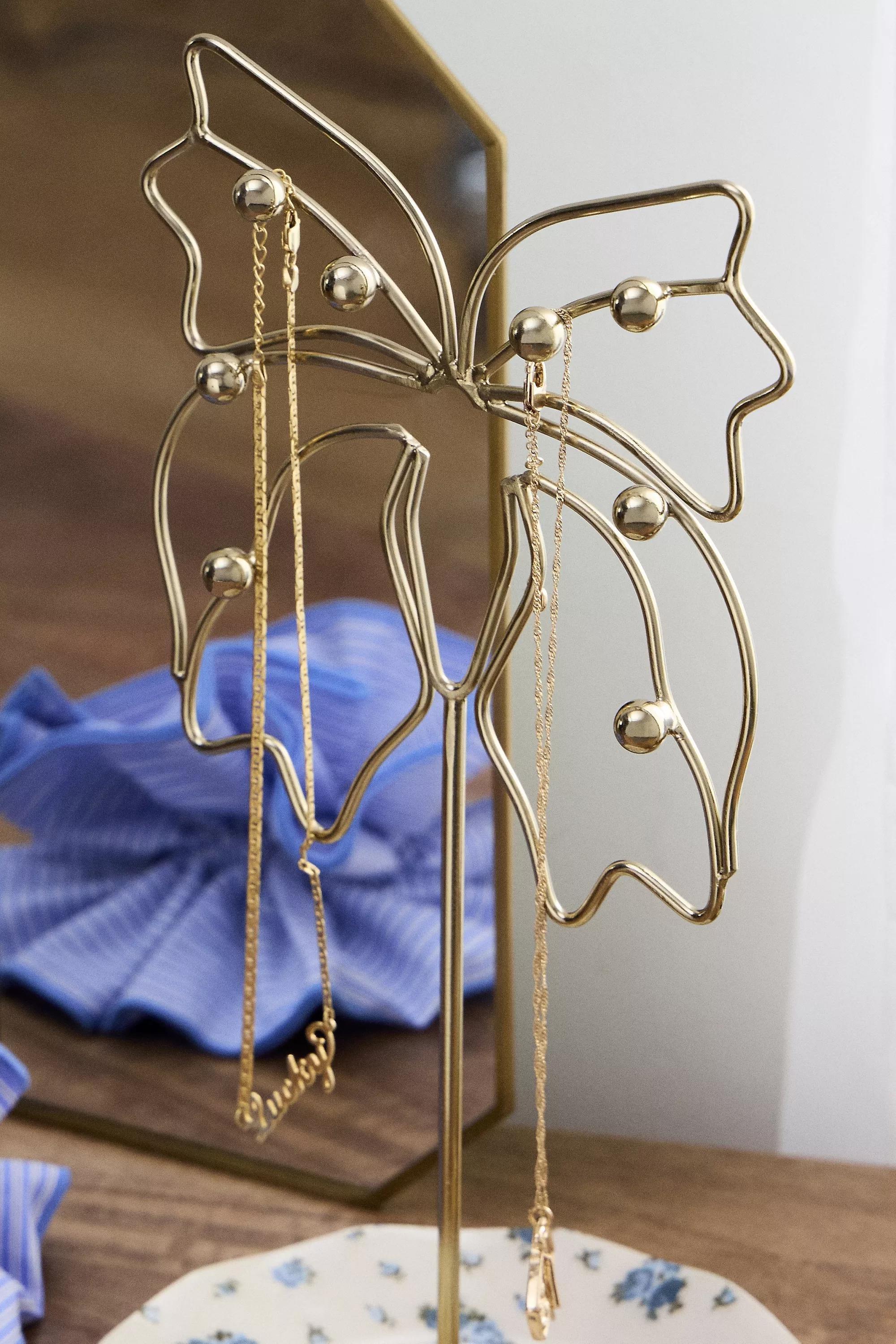 Gold Butterfly Jewellery Stand, ASSORT, large image number 2